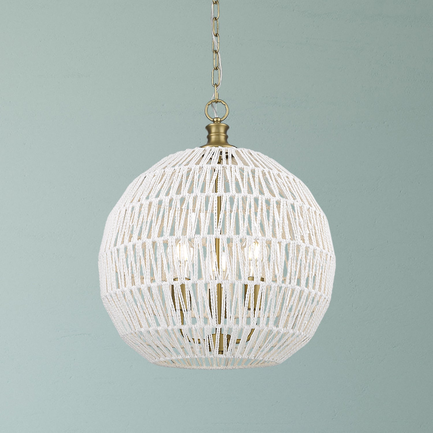 Golden - 6933-3P BCB-WR - Three Light Pendant - Florence - Brushed Champagne Bronze