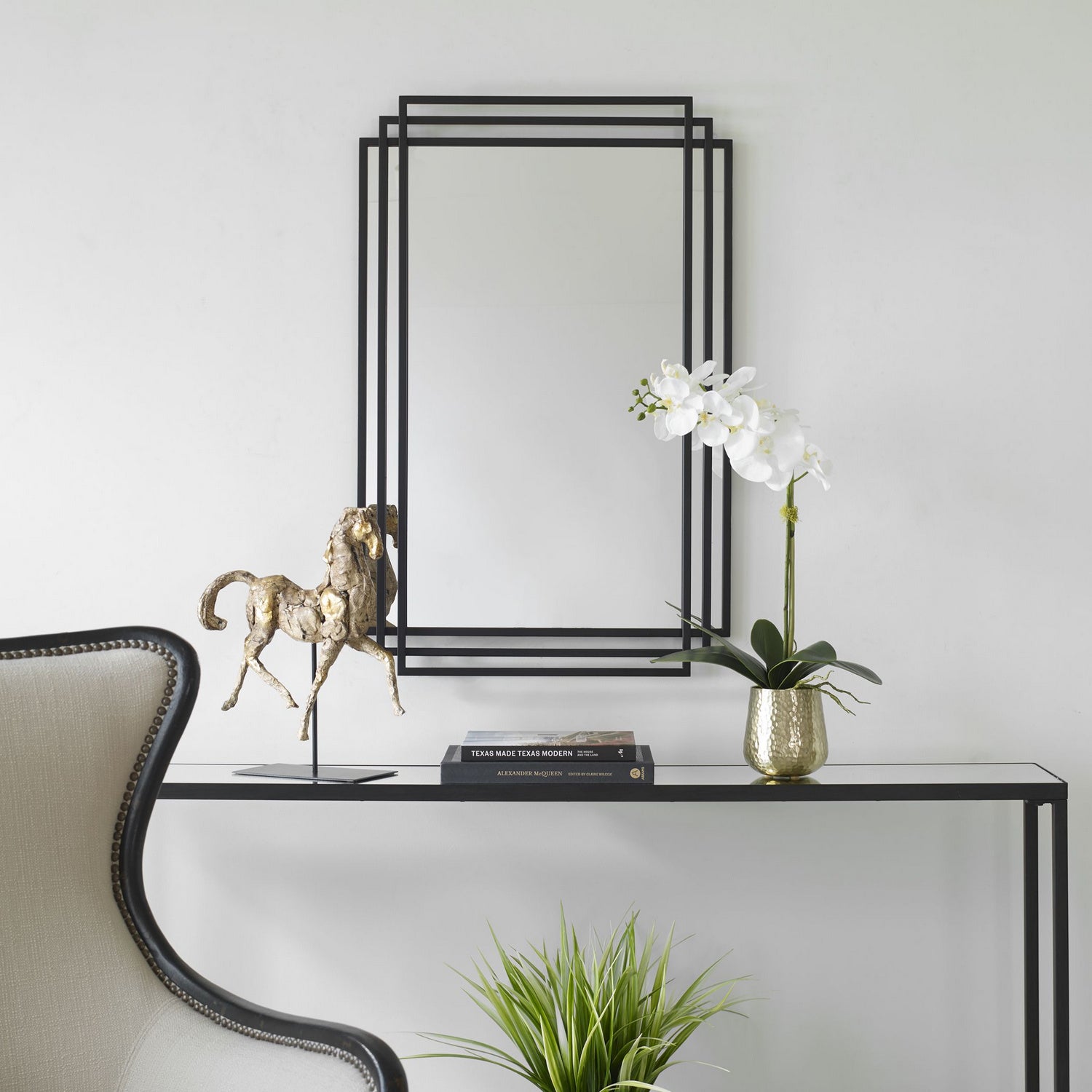 Uttermost - 09768 - Mirror - Amherst - Matte Black