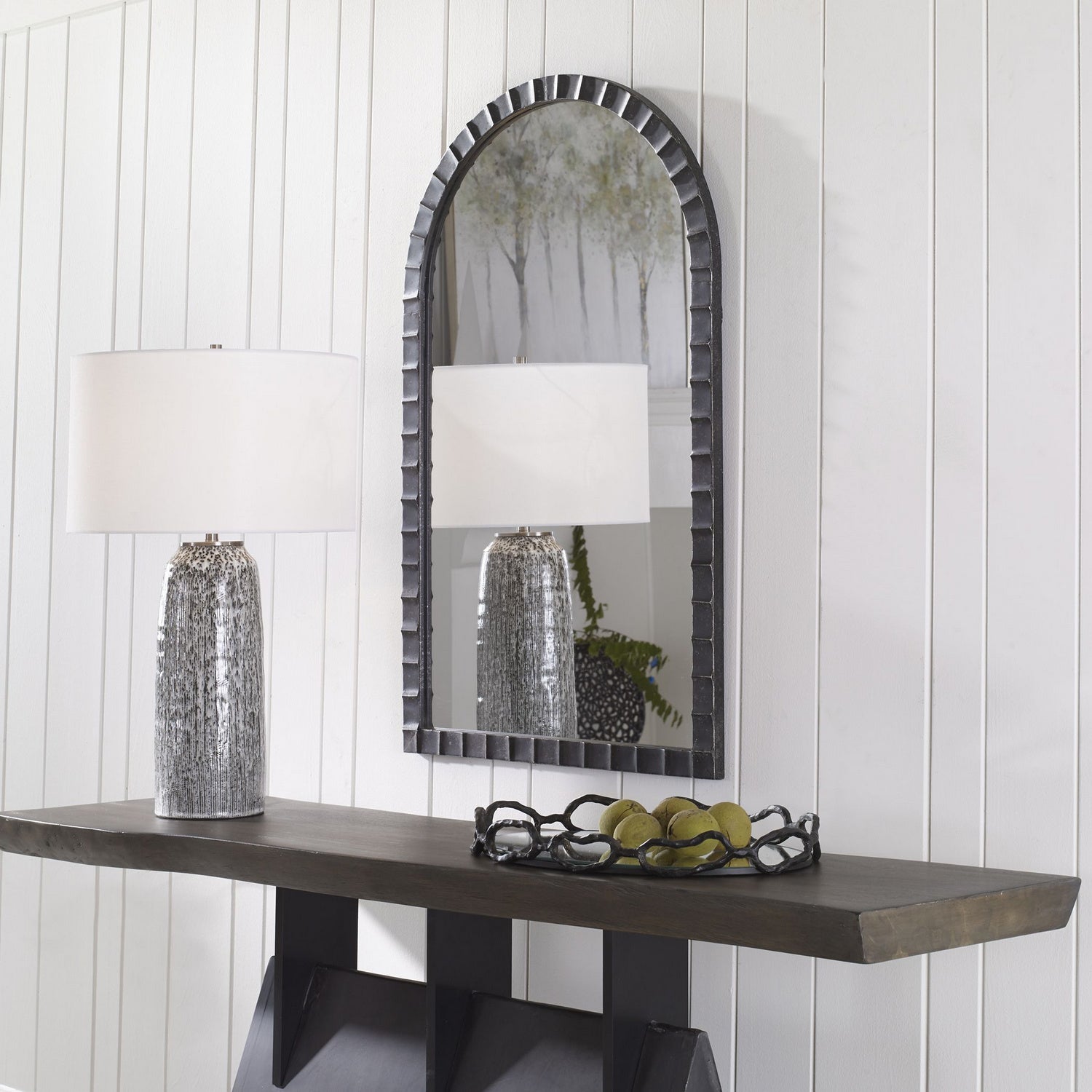 Uttermost - 09784 - Mirror - Dandridge - Matte Black
