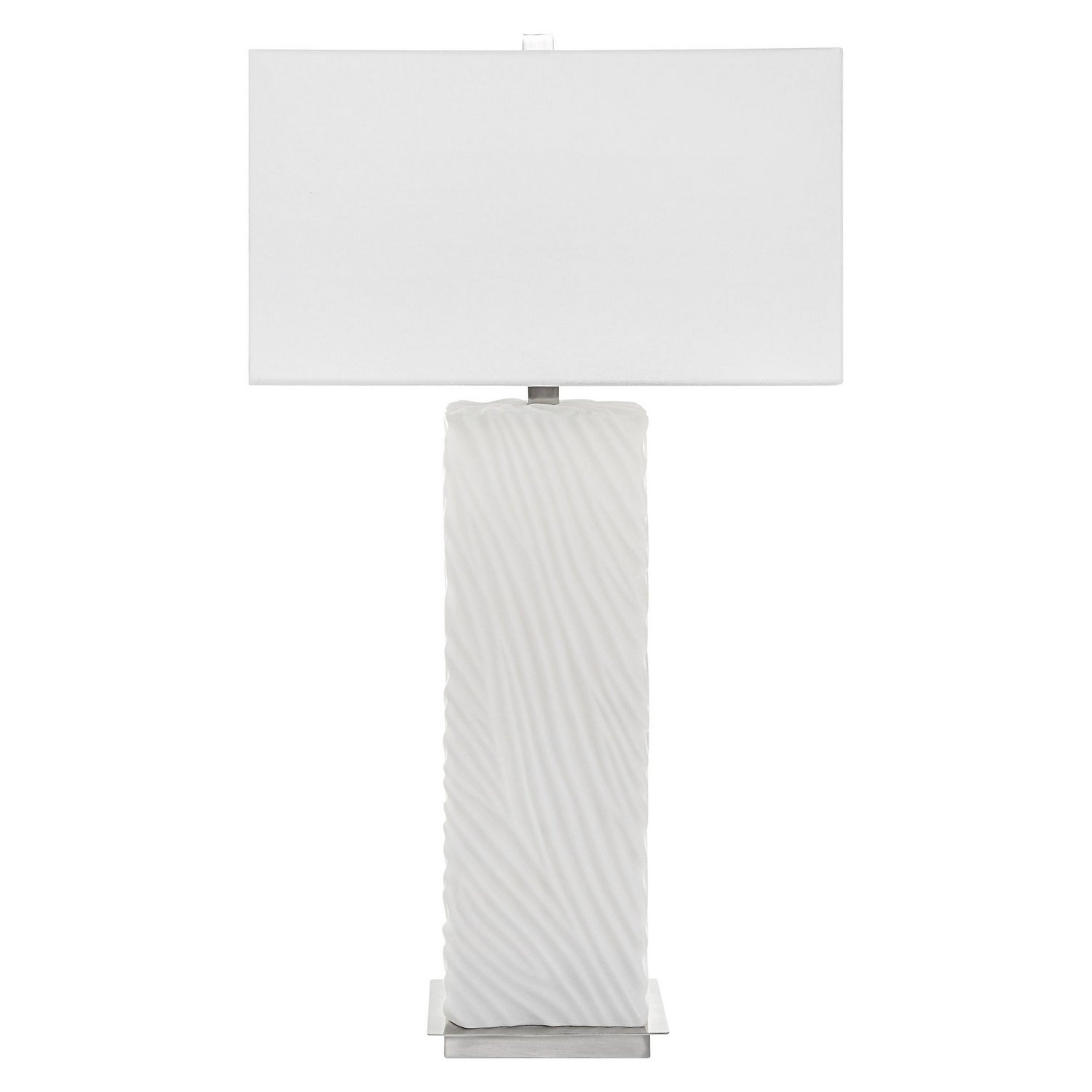 Uttermost - 30066 - One Light Table Lamp - Pillar - Brushed Nickel