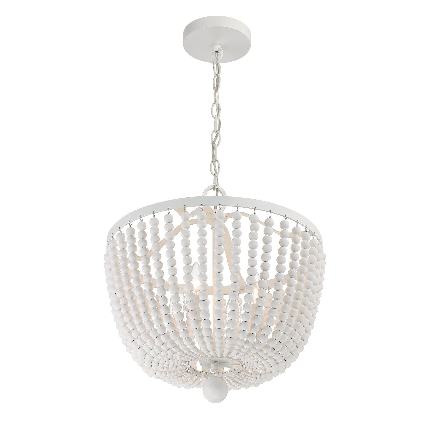 Crystorama - 604-MT - Four Light Chandelier - Rylee - Matte White