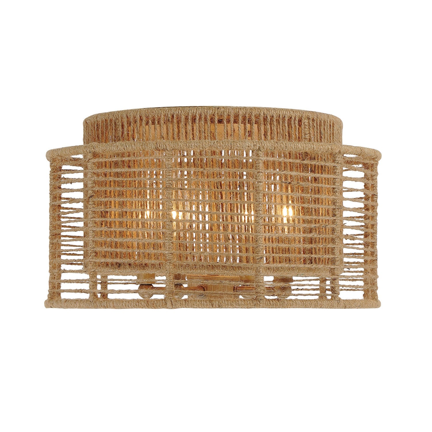 Crystorama - JAY-A5000-BS - Four Light Flush Mount - Jayna - Burnished Silver