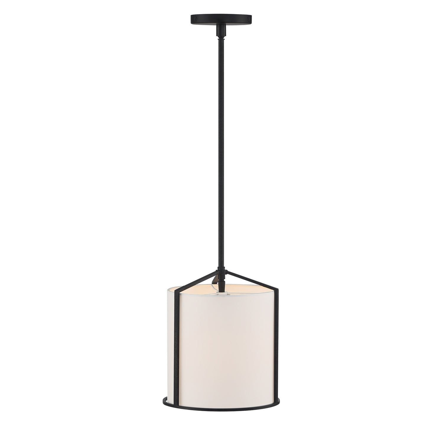 Crystorama - CAR-9201-BK - One Light Pendant - Carlyn - Black
