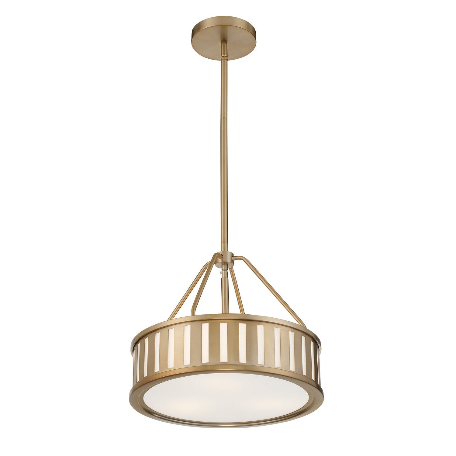 Crystorama - KEN-8303-VG - Three Light Pendant - Kendal - Vibrant Gold