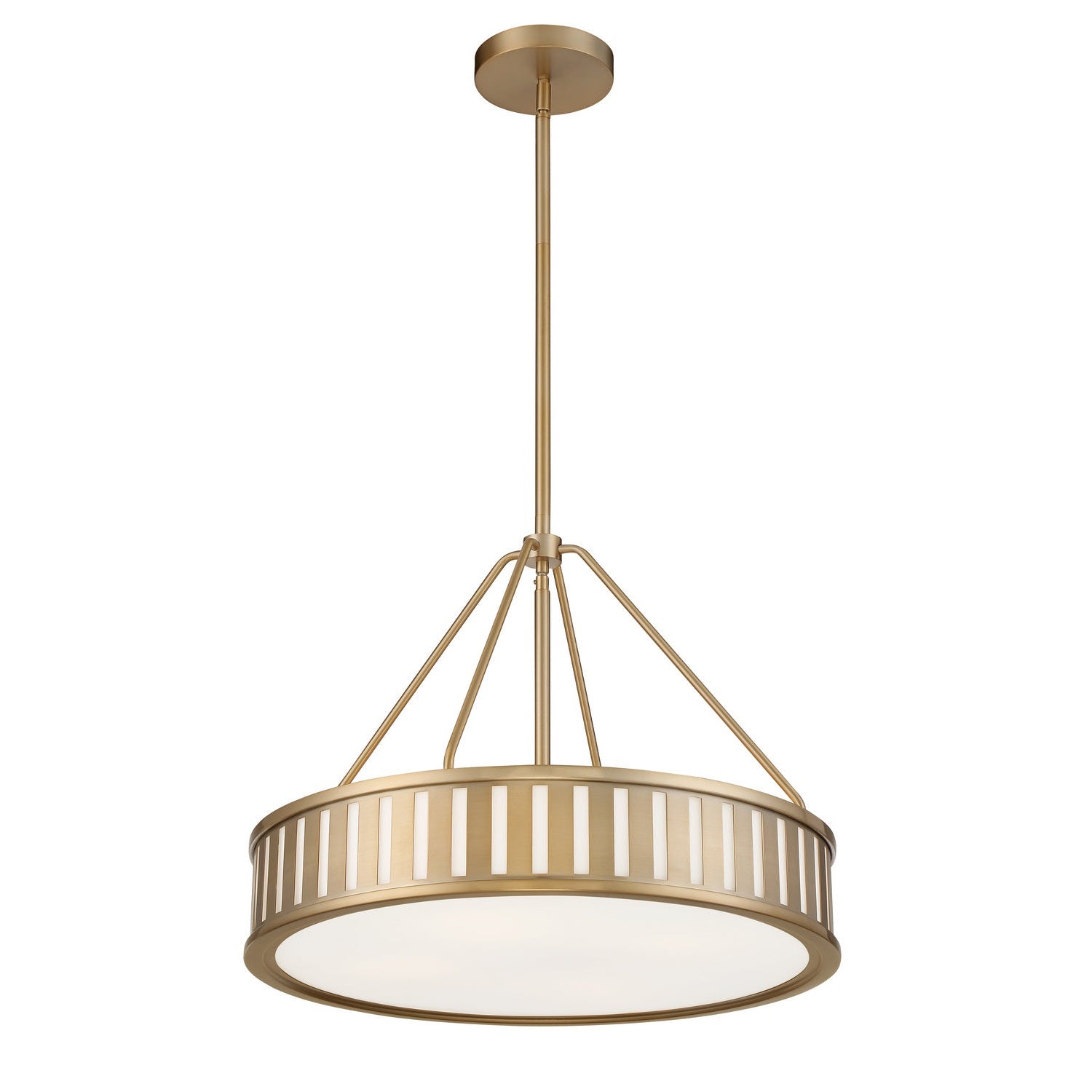 Crystorama - KEN-8304-VG - Four Light Pendant - Kendal - Vibrant Gold