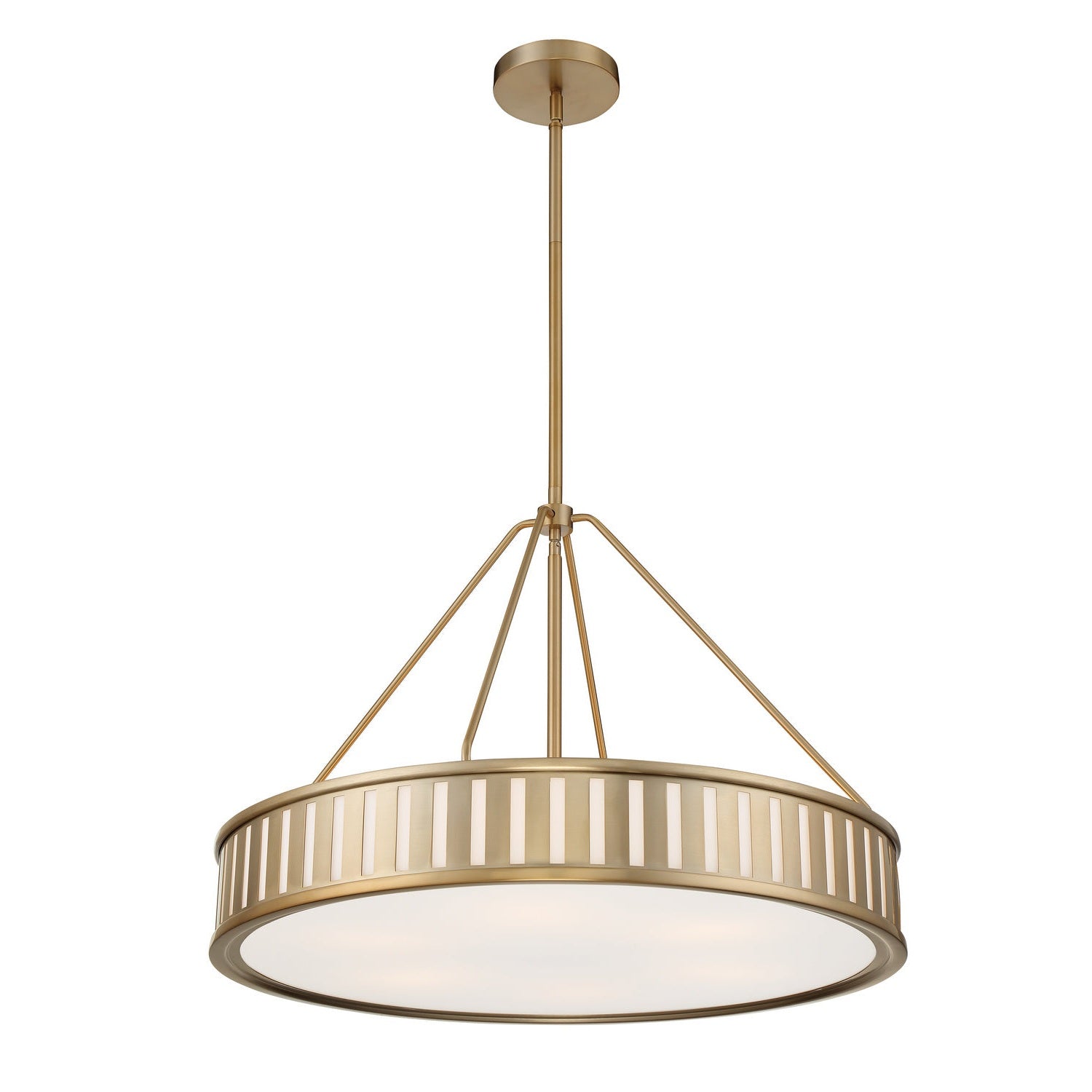 Crystorama - KEN-8306-VG - Six Light Pendant - Kendal - Vibrant Gold