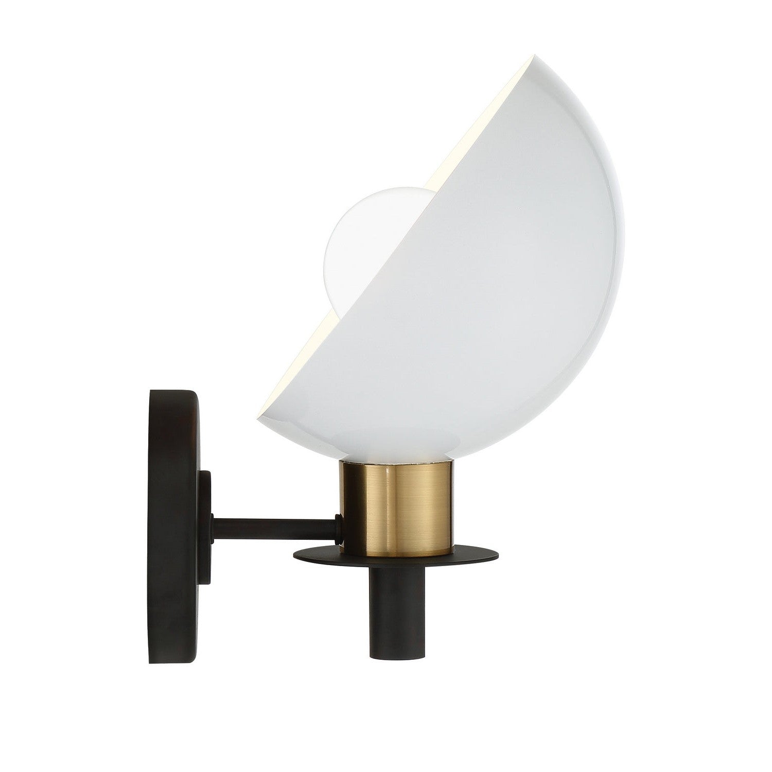 Crystorama - GIG-811-BK-AG - One Light Wall Sconce - Gigi - Black + Aged Brass