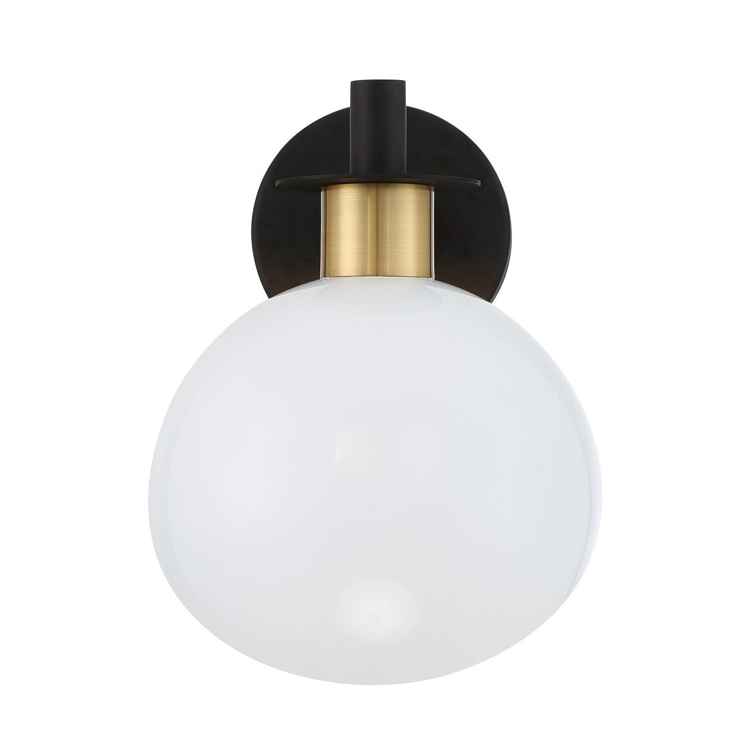 Crystorama - GIG-811-BK-AG - One Light Wall Sconce - Gigi - Black + Aged Brass
