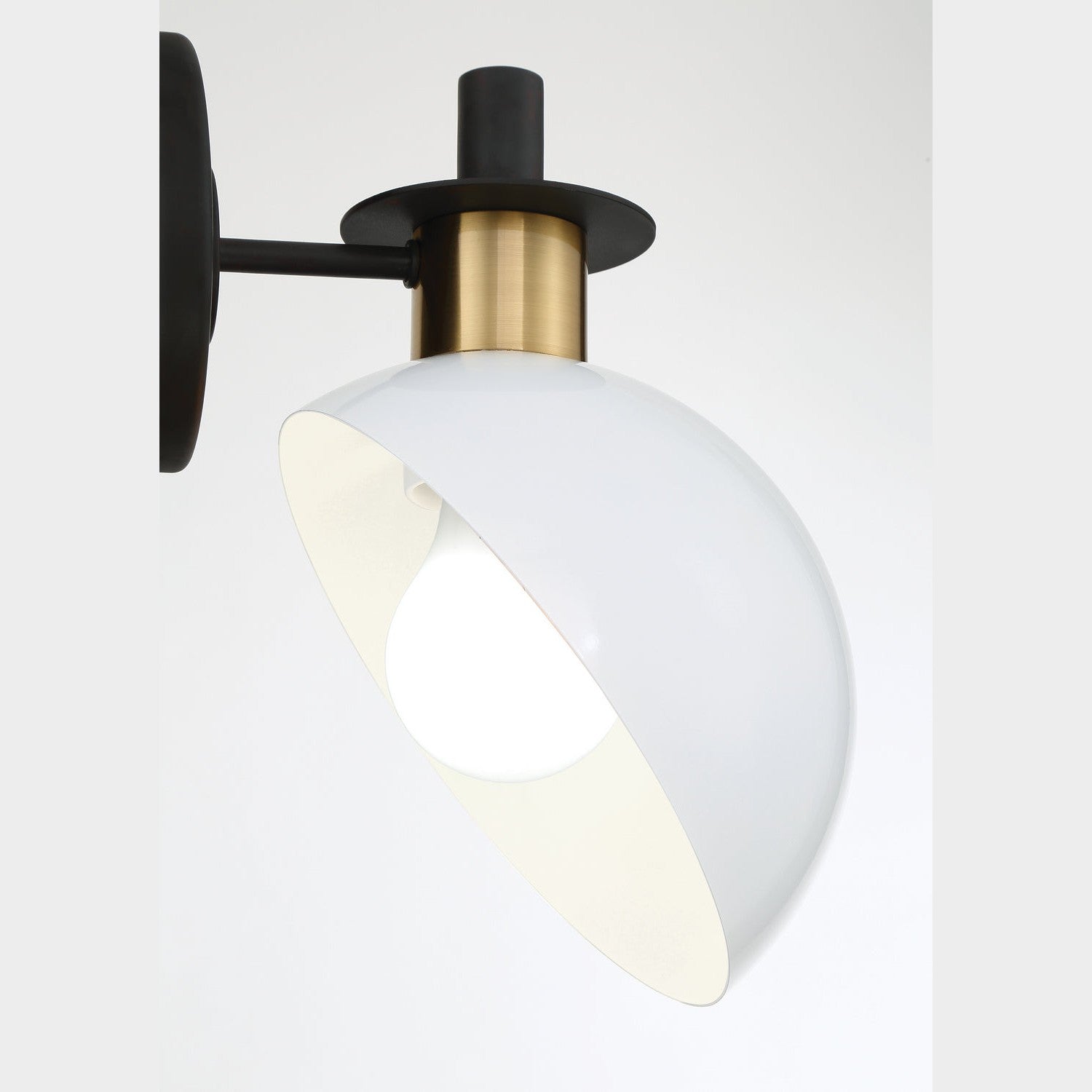 Crystorama - GIG-811-BK-AG - One Light Wall Sconce - Gigi - Black + Aged Brass