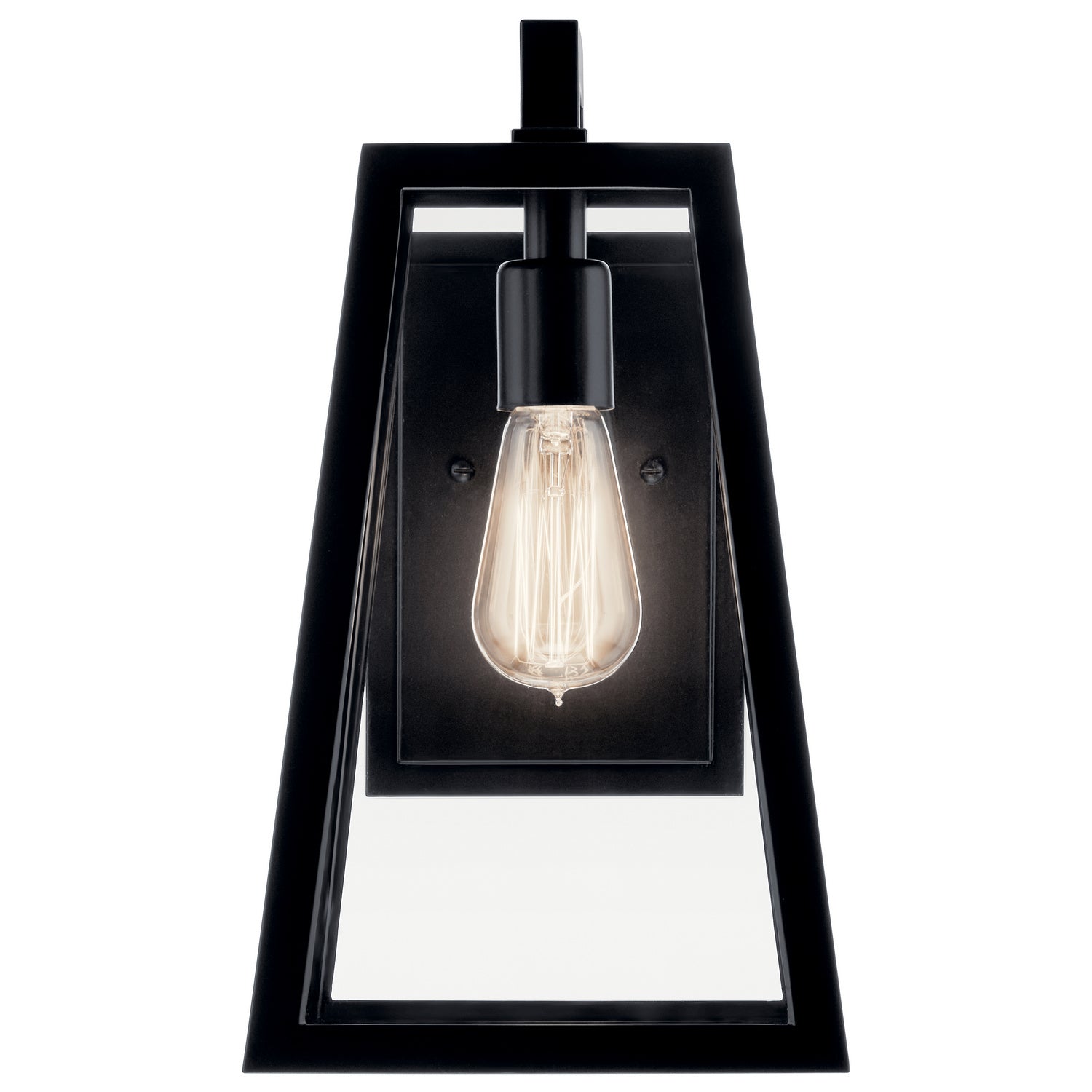 Kichler - 49331BK - One Light Outdoor Wall Mount - Delison - Black