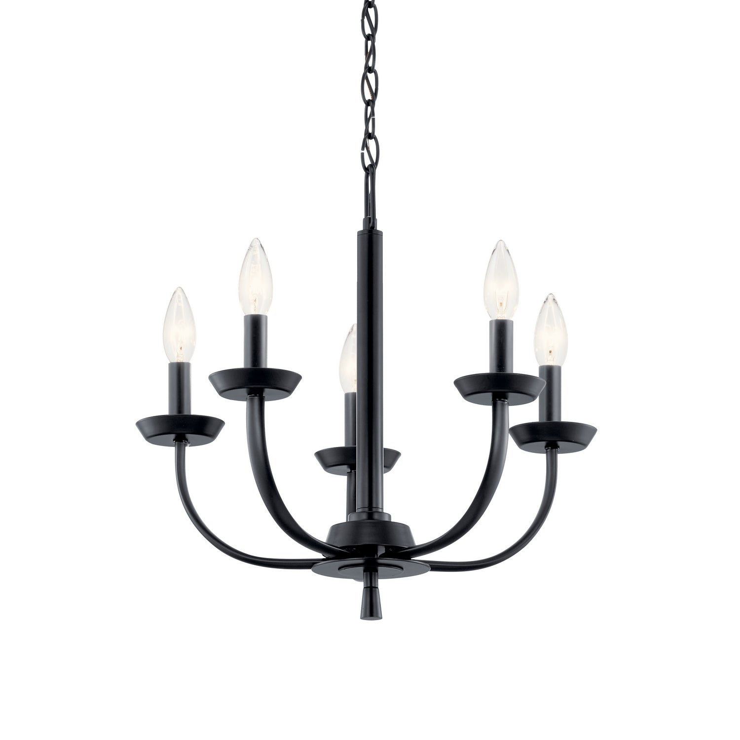 Kichler - 52385BK - Five Light Chandelier - Kennewick - Black