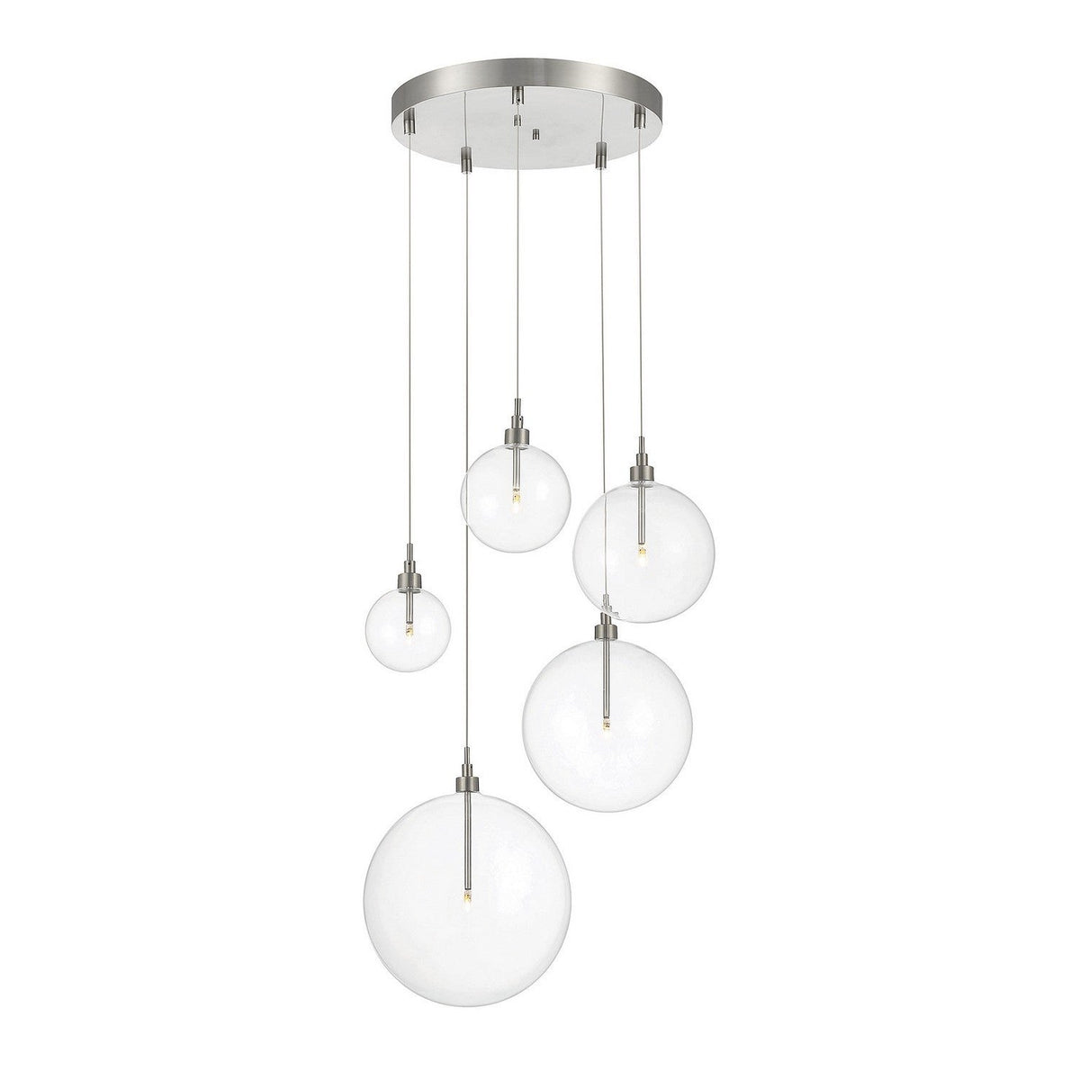 Meridian - M10099BN - LED Pendant - Brushed Nickel