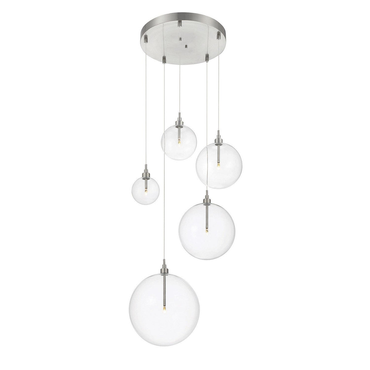 Meridian - M10099BN - LED Pendant - Brushed Nickel