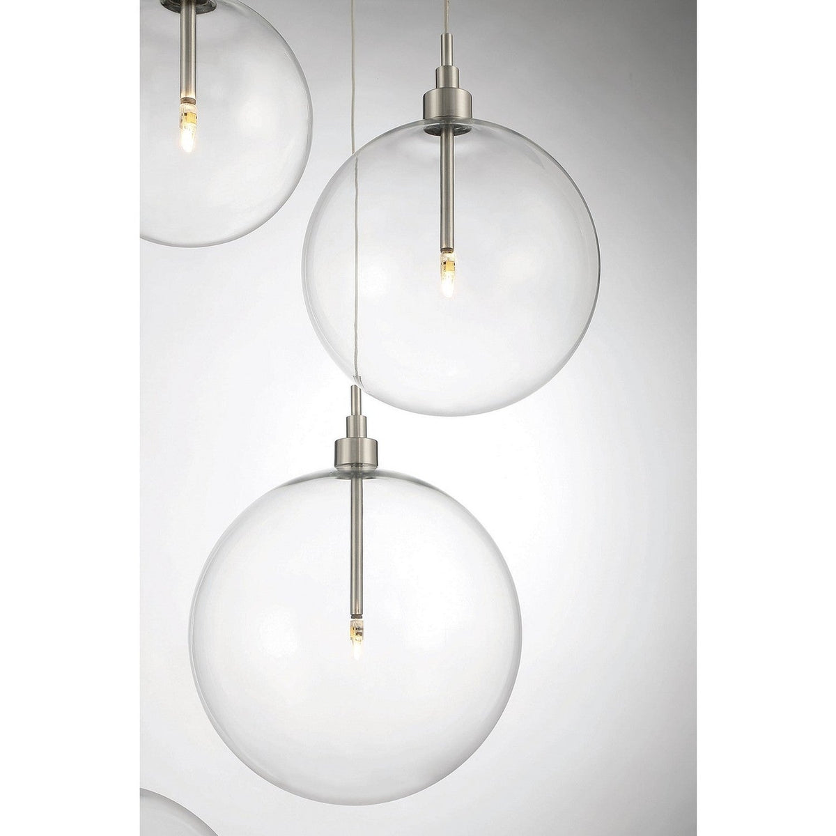 Meridian - M10099BN - LED Pendant - Brushed Nickel