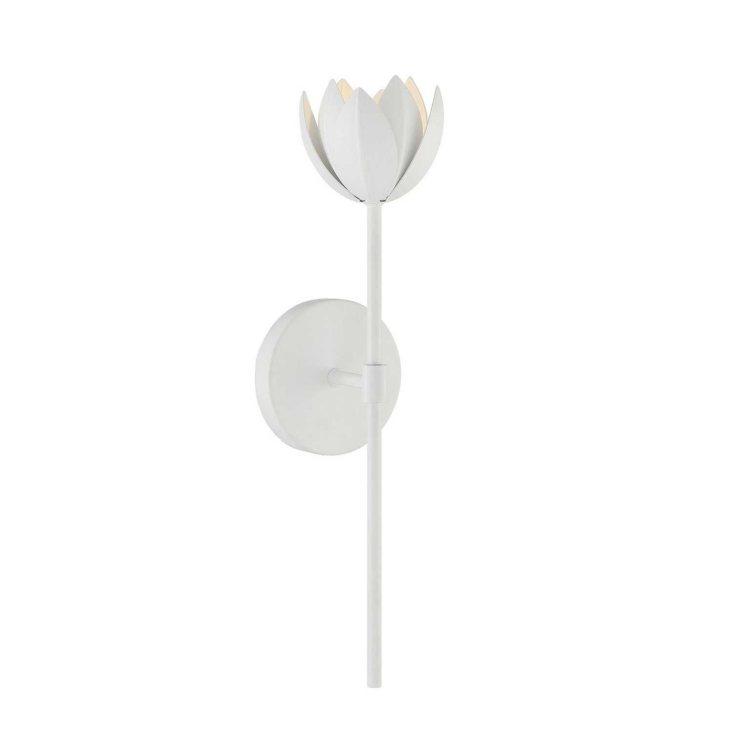 Meridian - M90081WH - One Light Wall Sconce - White