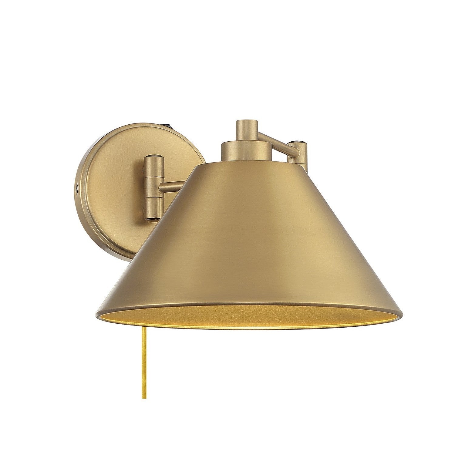 Meridian - M90086NB - One Light Wall Sconce - Natural Brass