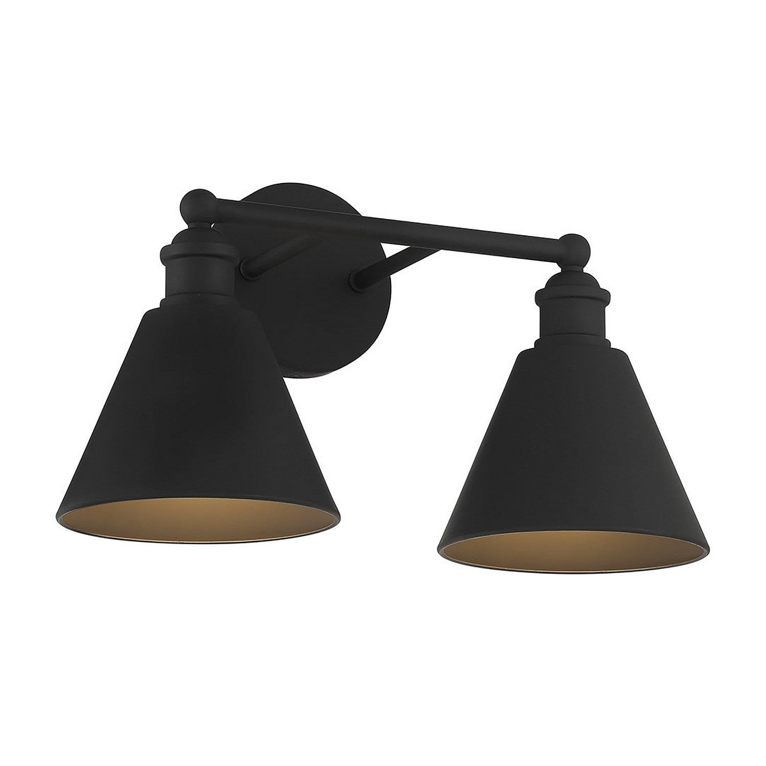 Meridian - M80063MBK - Two Light Bathroom Vanity Light - Matte Black