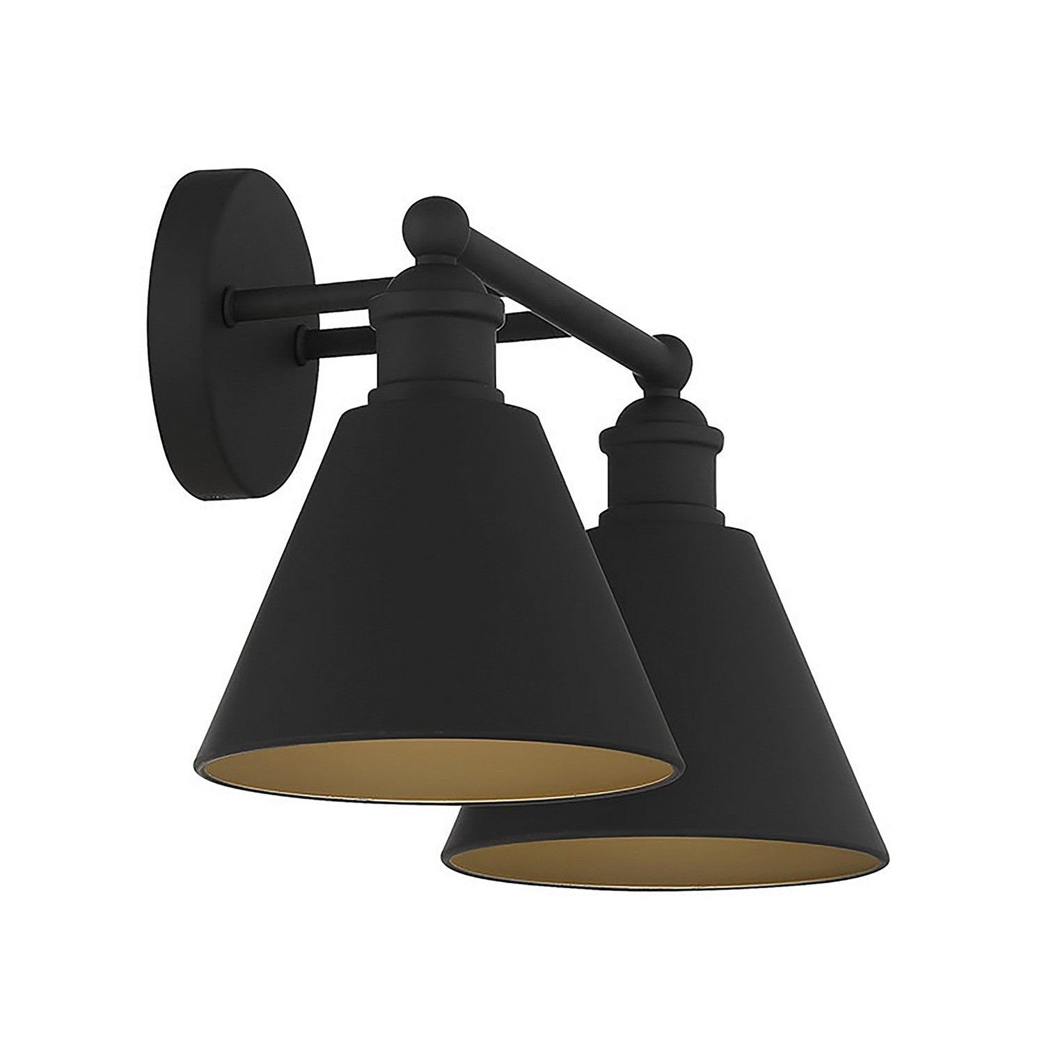 Meridian - M80063MBK - Two Light Bathroom Vanity Light - Matte Black