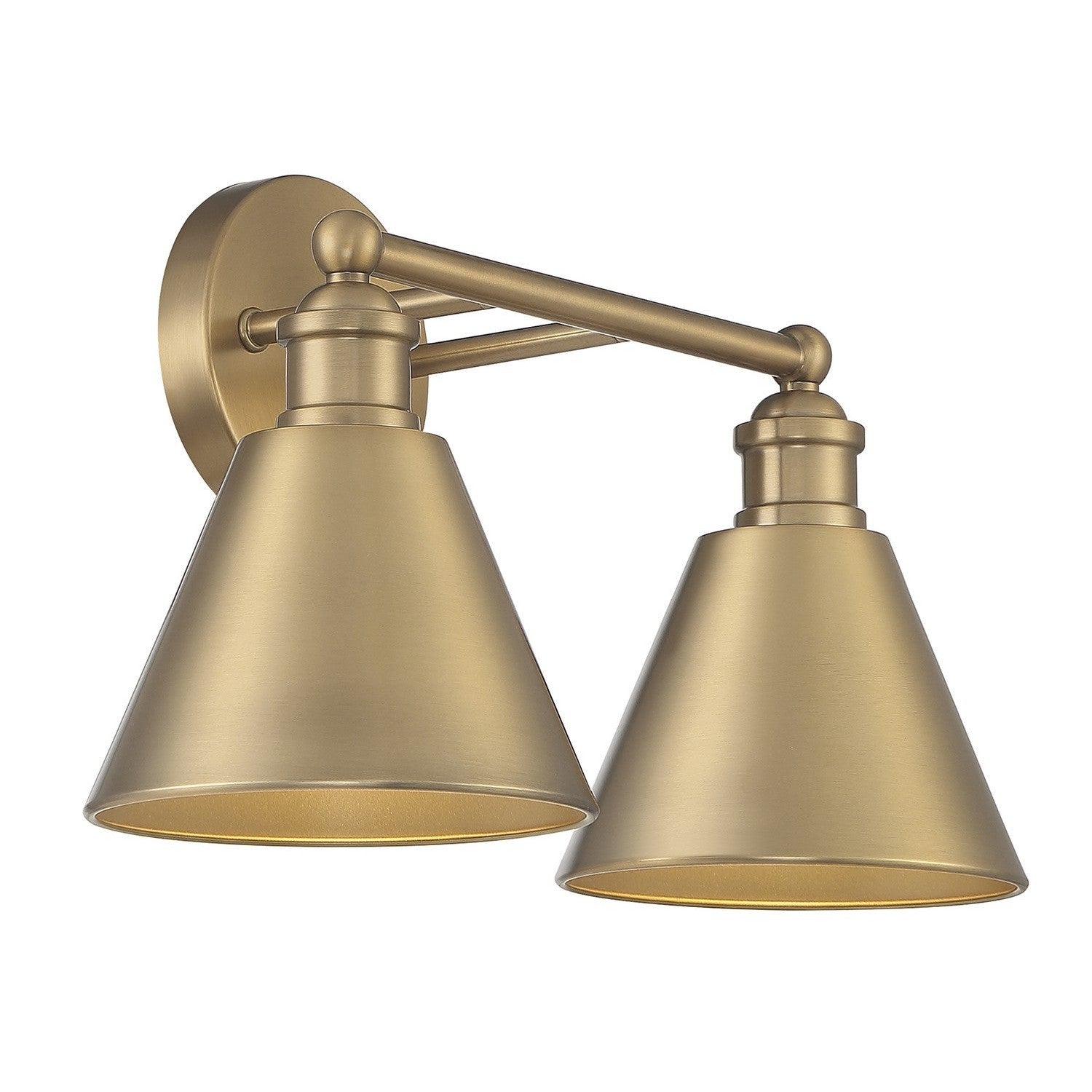 Meridian - M80063NB - Two Light Bathroom Vanity Light - Natural Brass