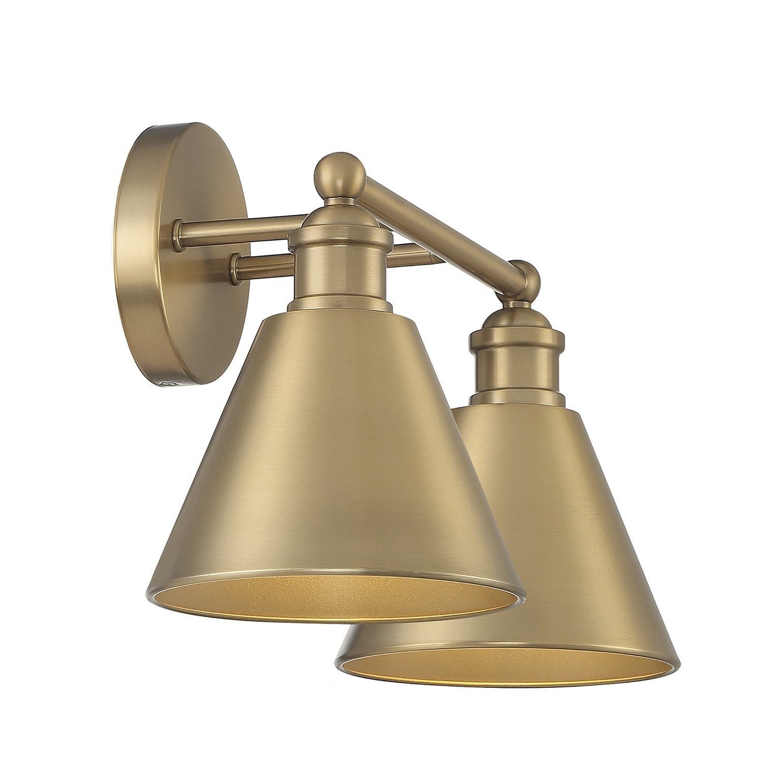 Meridian - M80063NB - Two Light Bathroom Vanity Light - Natural Brass