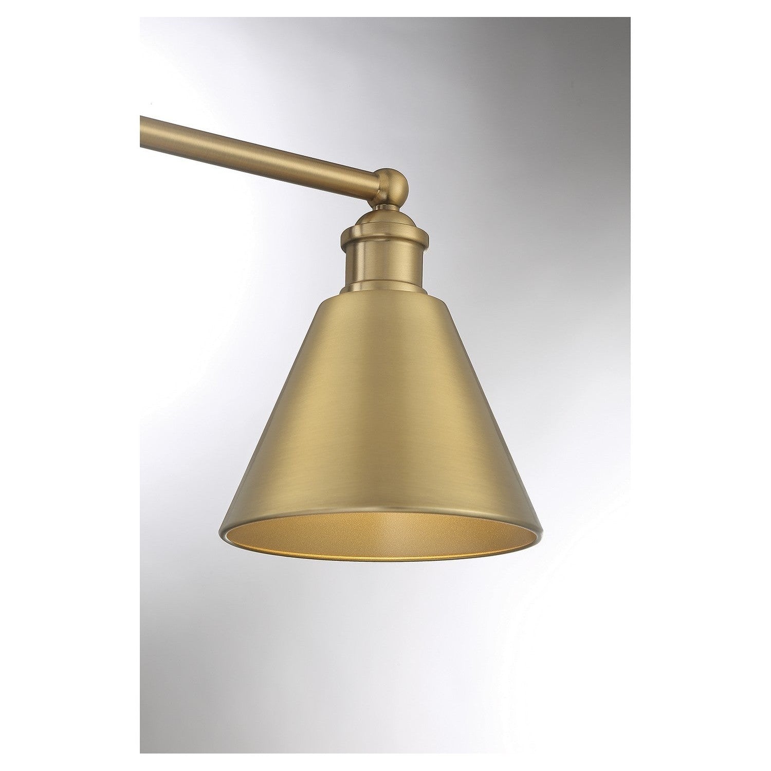 Meridian - M80064NB - Three Light Bathroom Vanity Light - Natural Brass
