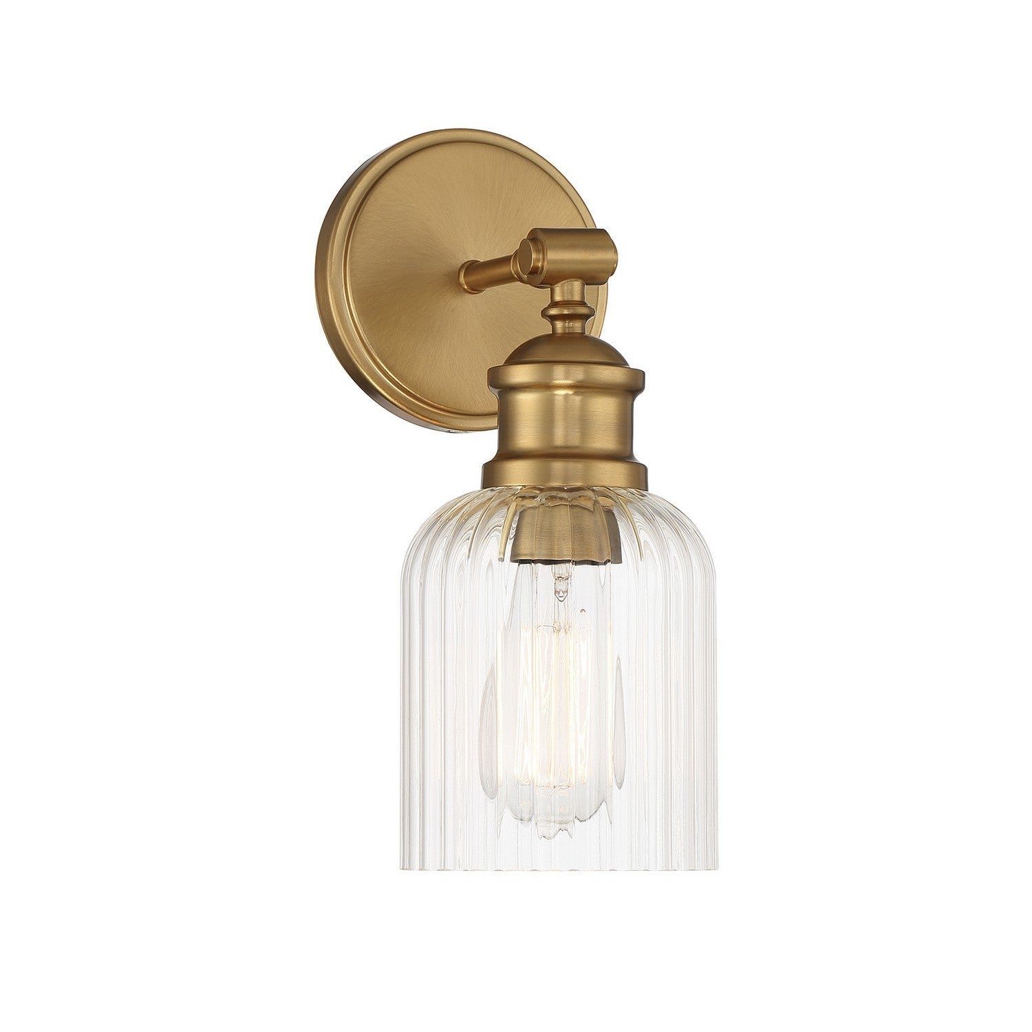 Meridian - M90083NB - One Light Wall Sconce - Natural Brass