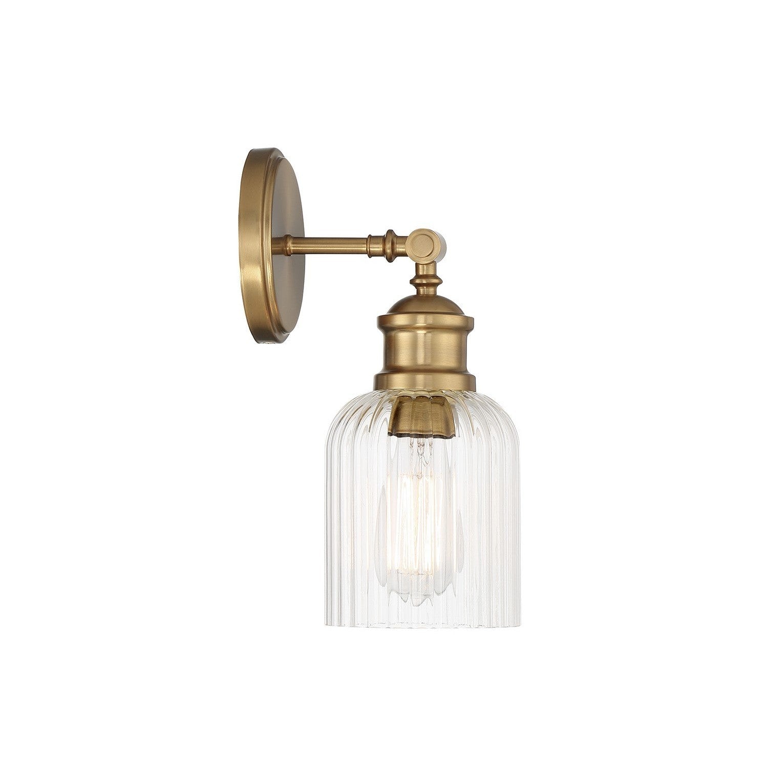 Meridian - M90083NB - One Light Wall Sconce - Natural Brass