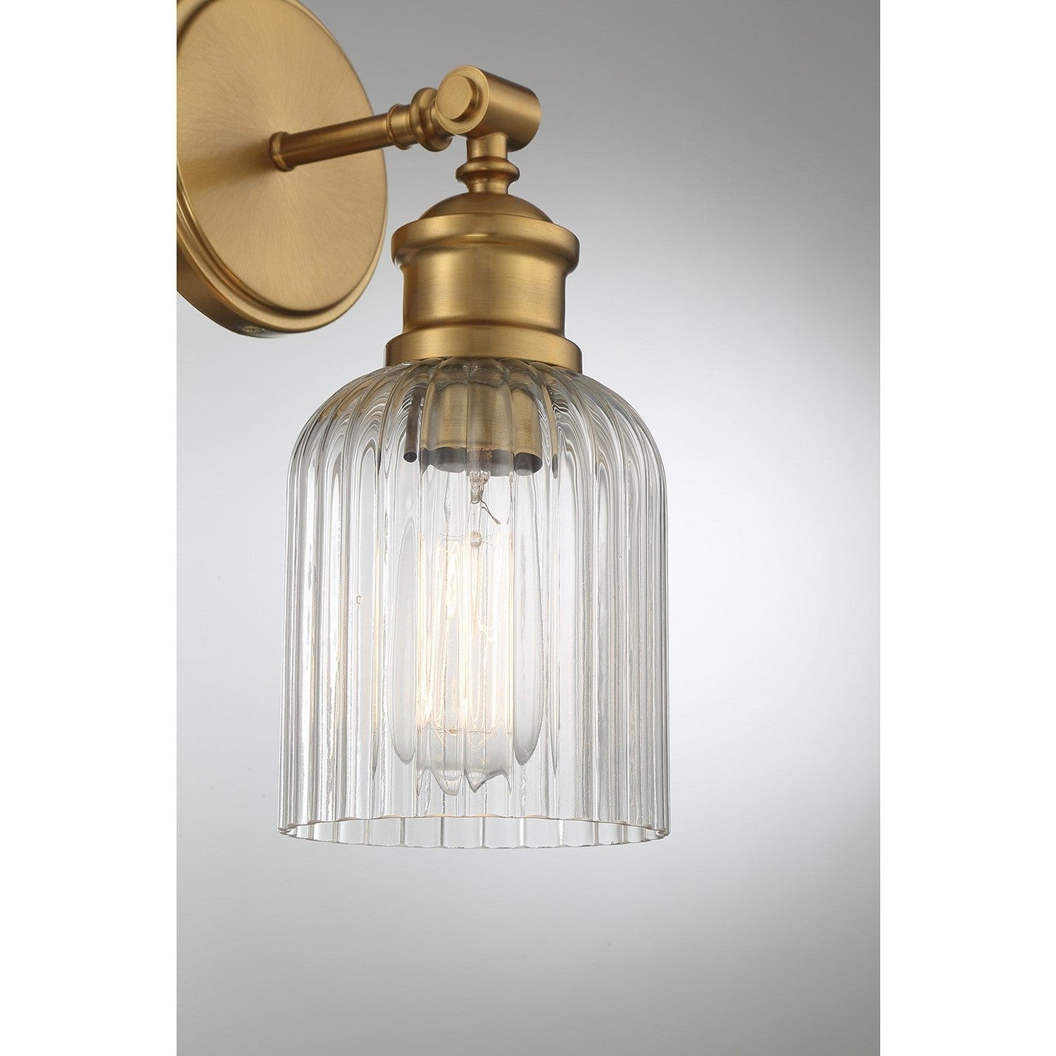 Meridian - M90083NB - One Light Wall Sconce - Natural Brass