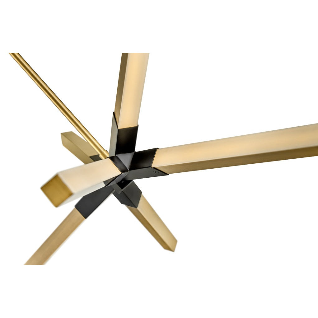 Fredrick Ramond - FR30618LCB - LED Linear Pendant - Rae - Lacquered Brass