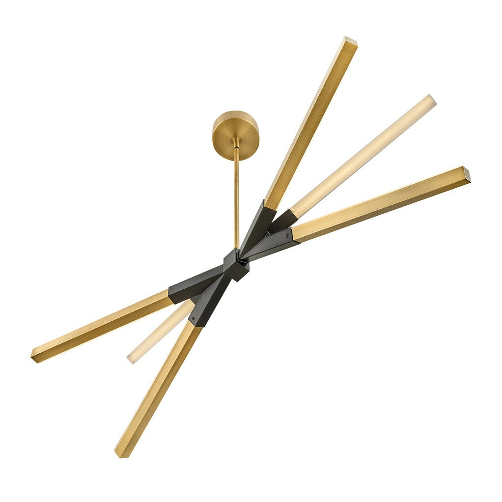 Fredrick Ramond - FR30618LCB - LED Linear Pendant - Rae - Lacquered Brass