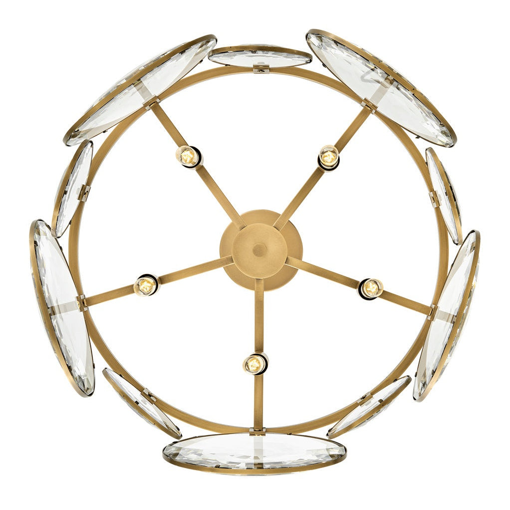 Fredrick Ramond - FR31263HBR - LED Pendant - Nala - Heritage Brass