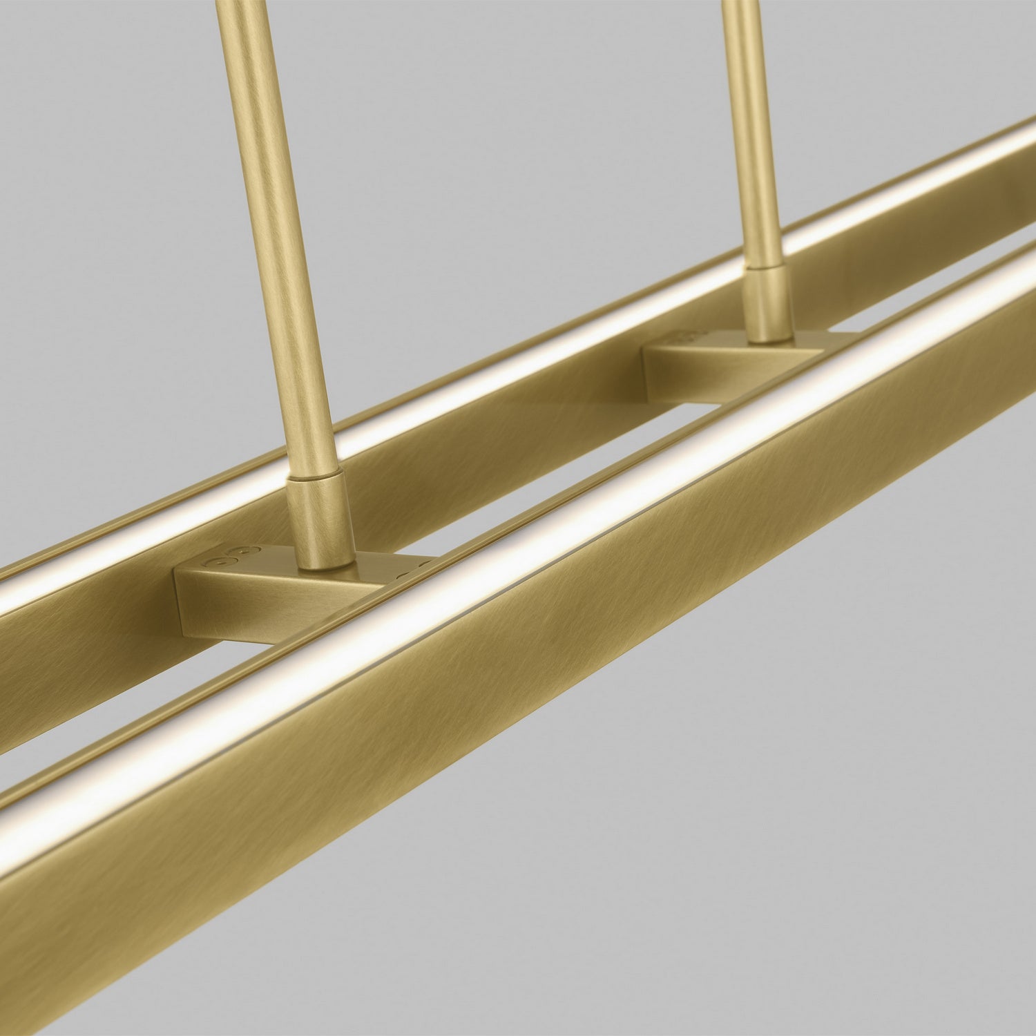 Visual Comfort Modern - 700LSSTG260NB-LED927 - LED Linear Suspension - Stagger - Natural Brass