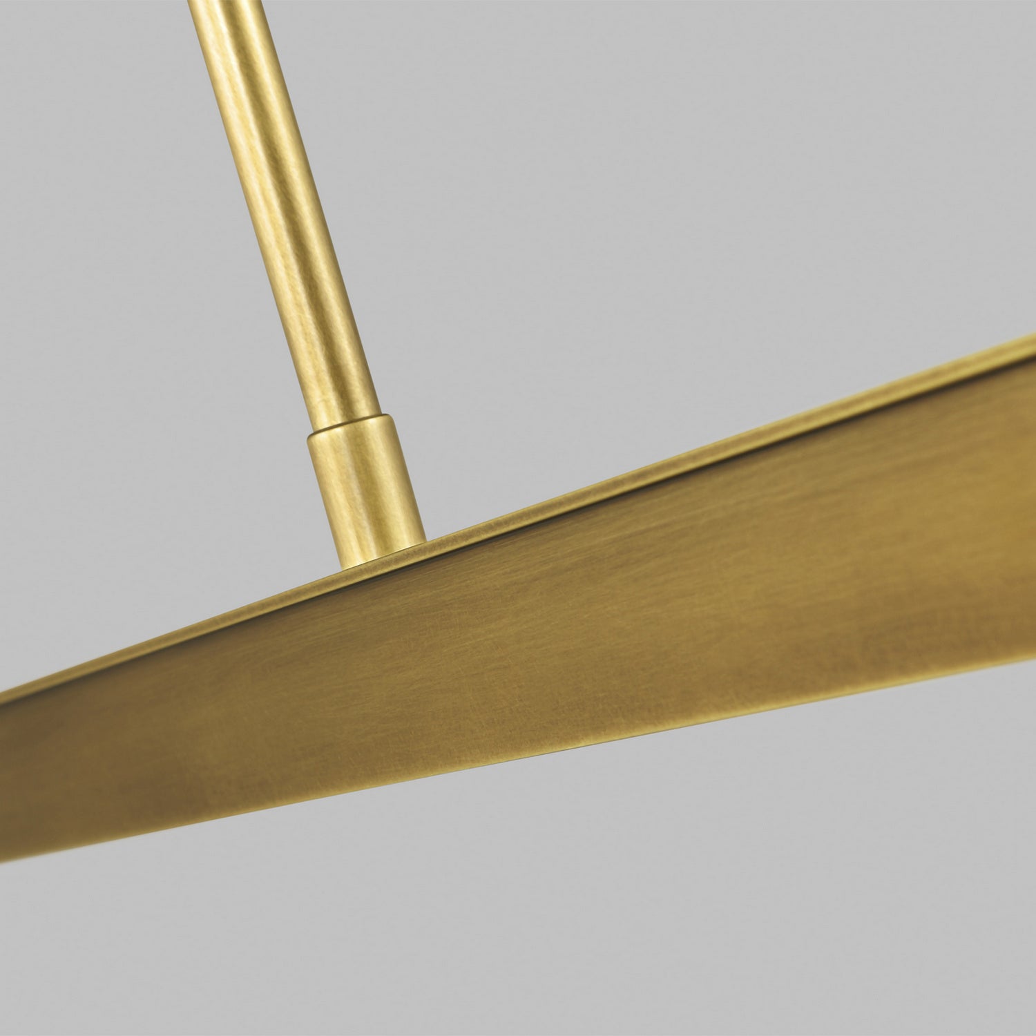 Visual Comfort Modern - 700LSSTG48NB-LED927 - LED Linear Suspension - Stagger - Natural Brass