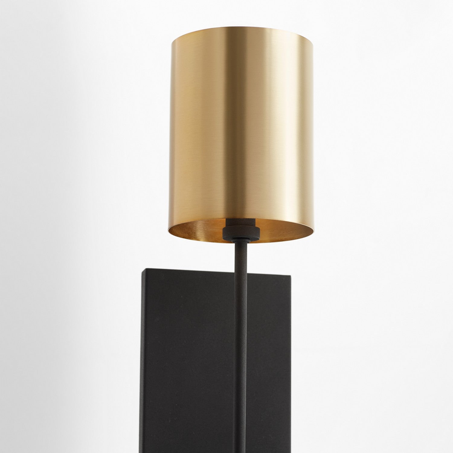Quorum - 557-1-6980 - One Light Wall Mount - Harmony - Textured Black w/ Aged Brass