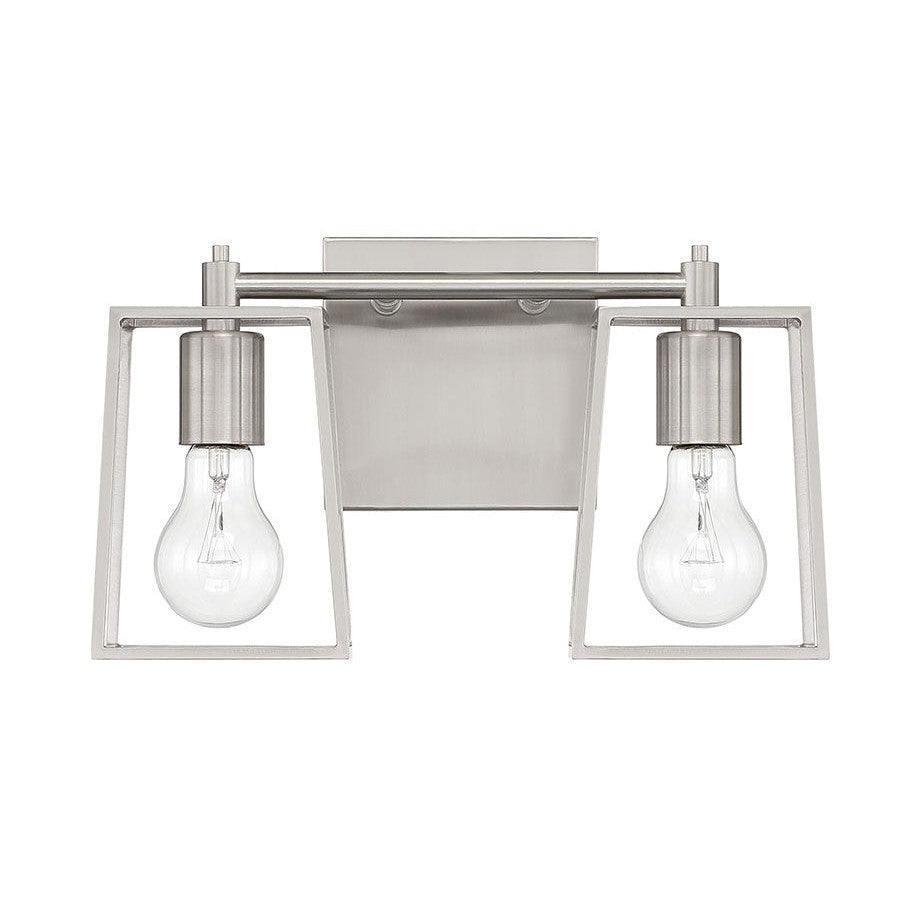 Craftmade - 12113BNK2 - Two Light Vanity - Dunn - Brushed Polished Nickel