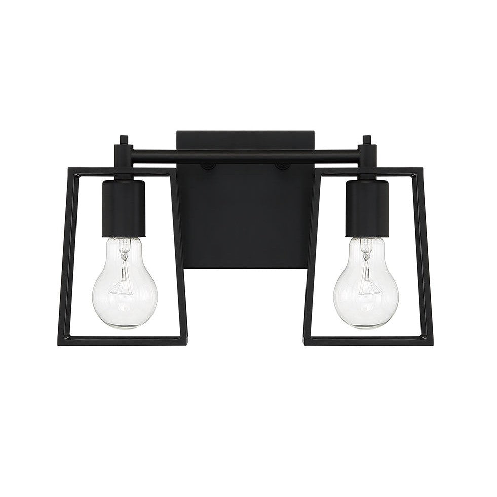 Craftmade - 12113FB2 - Two Light Vanity - Dunn - Flat Black