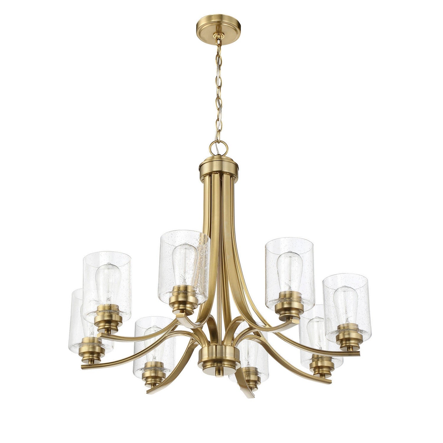 Craftmade - 50528-SB - Eight Light Chandelier - Bolden - Satin Brass