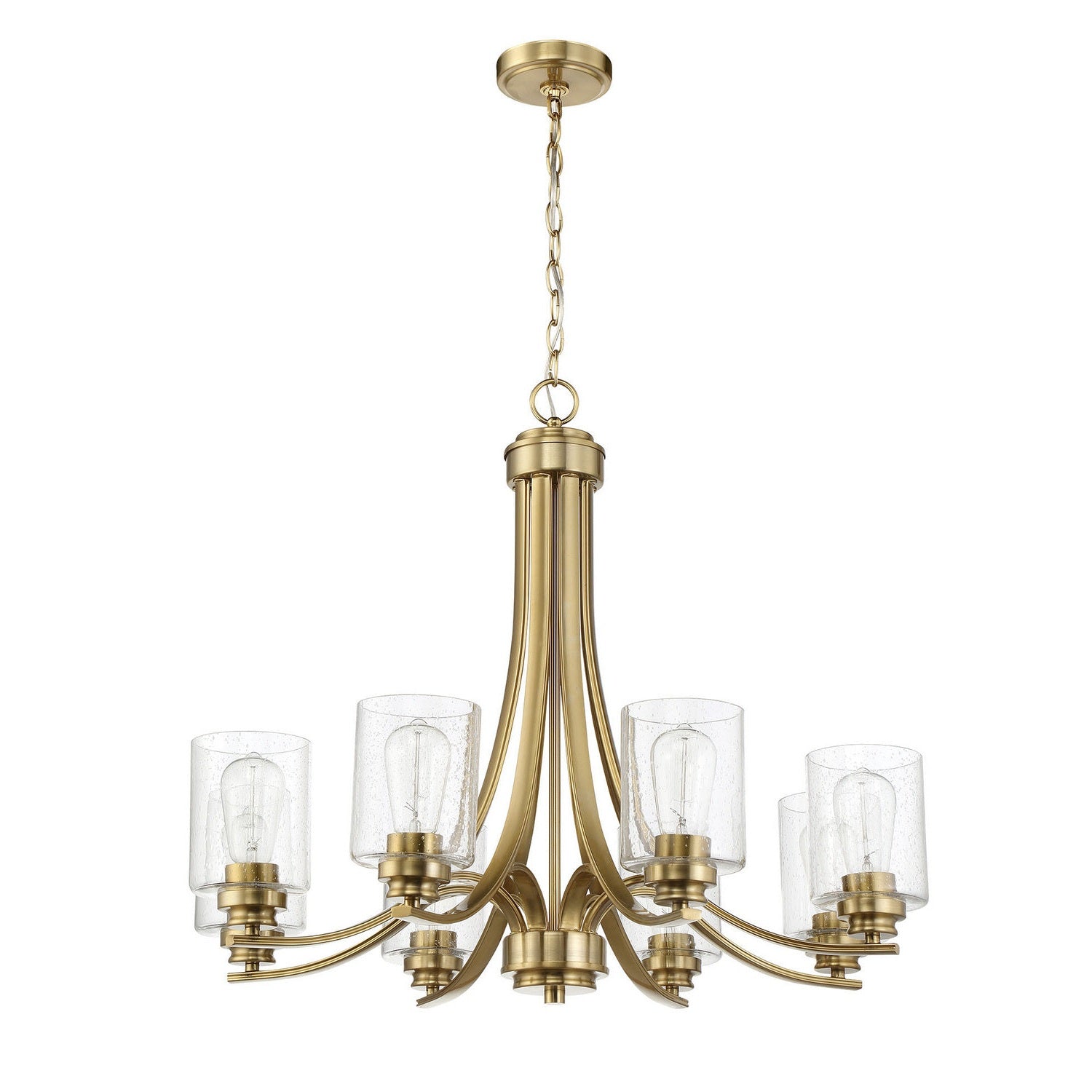 Craftmade - 50528-SB - Eight Light Chandelier - Bolden - Satin Brass