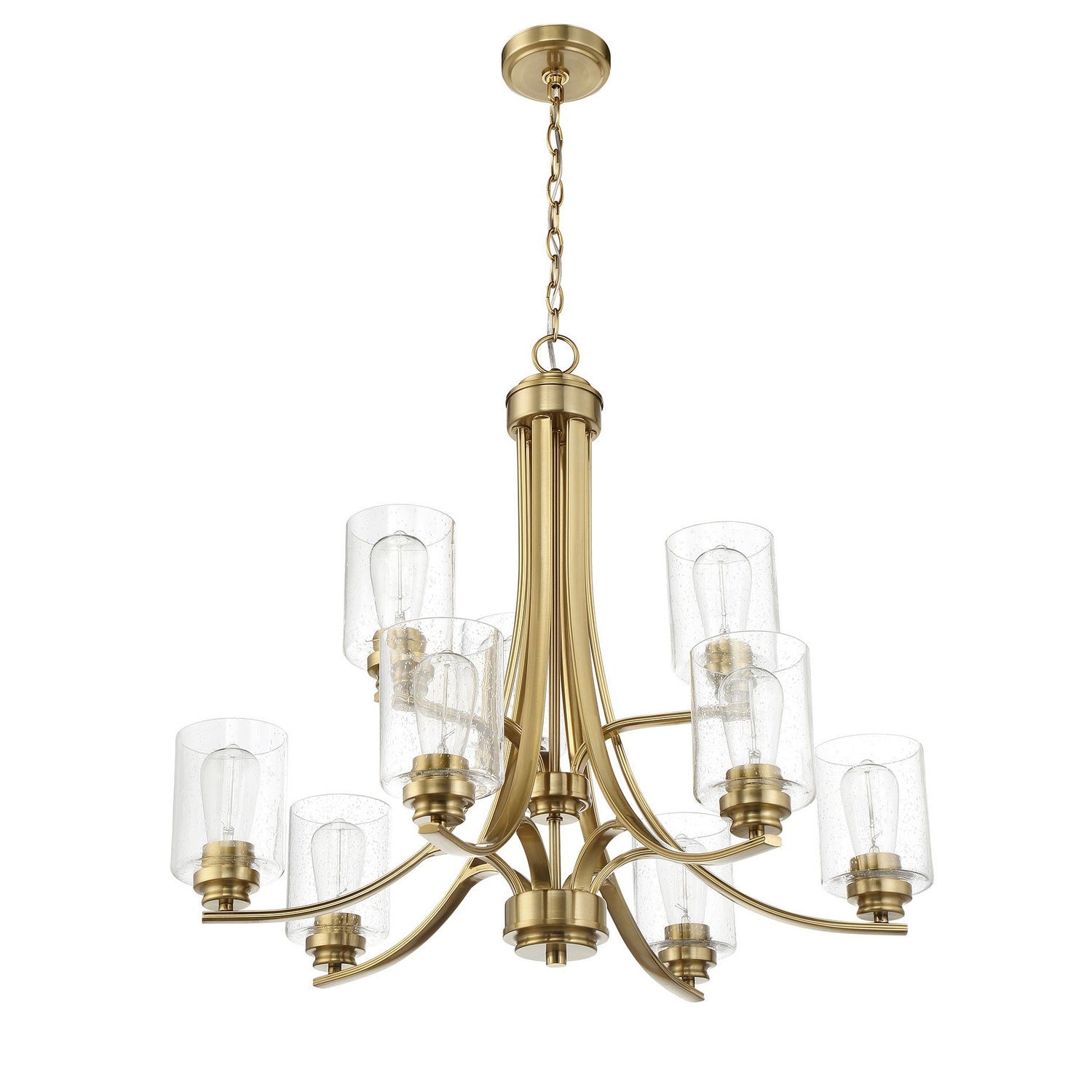 Craftmade - 50529-SB - Nine Light Chandelier - Bolden - Satin Brass