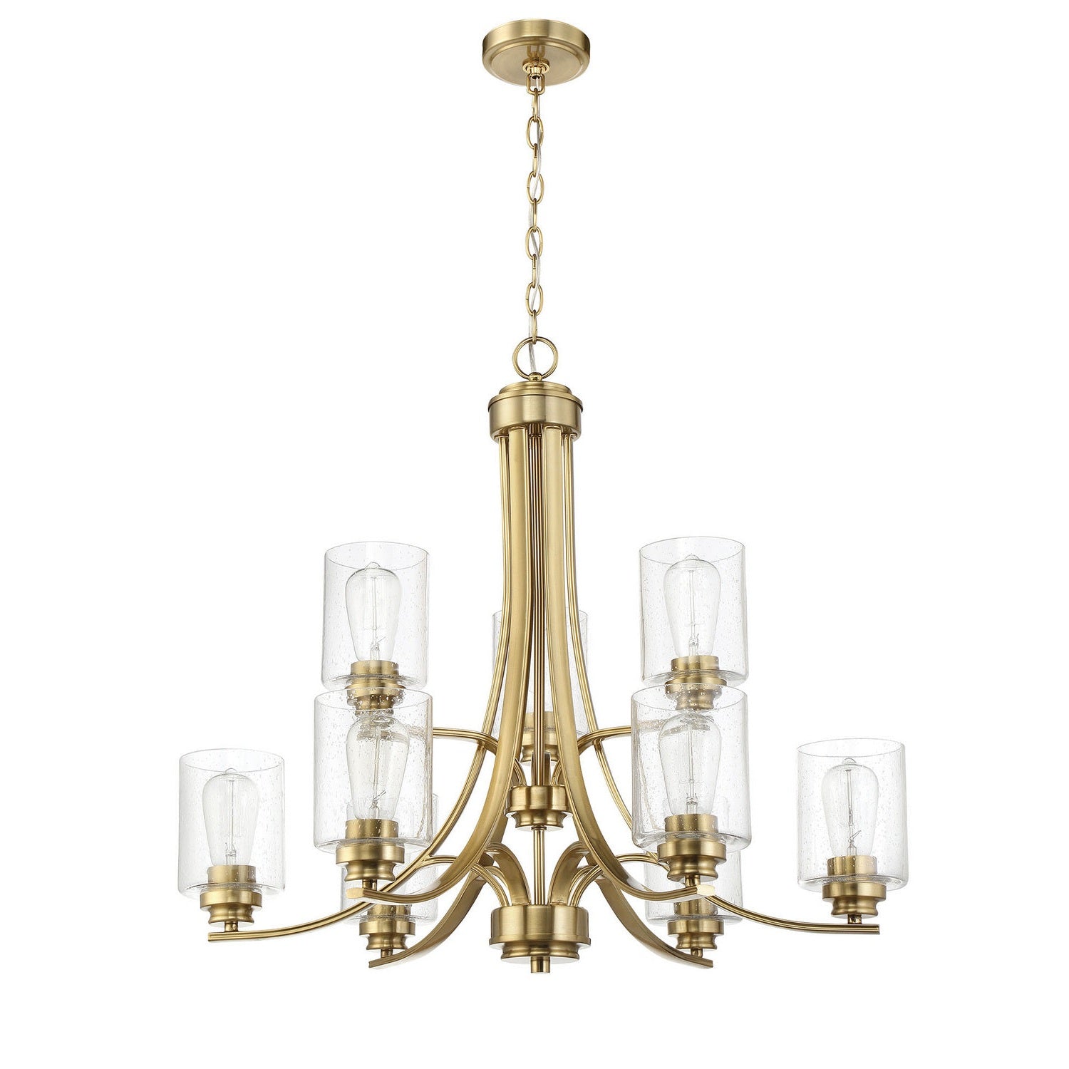 Craftmade - 50529-SB - Nine Light Chandelier - Bolden - Satin Brass