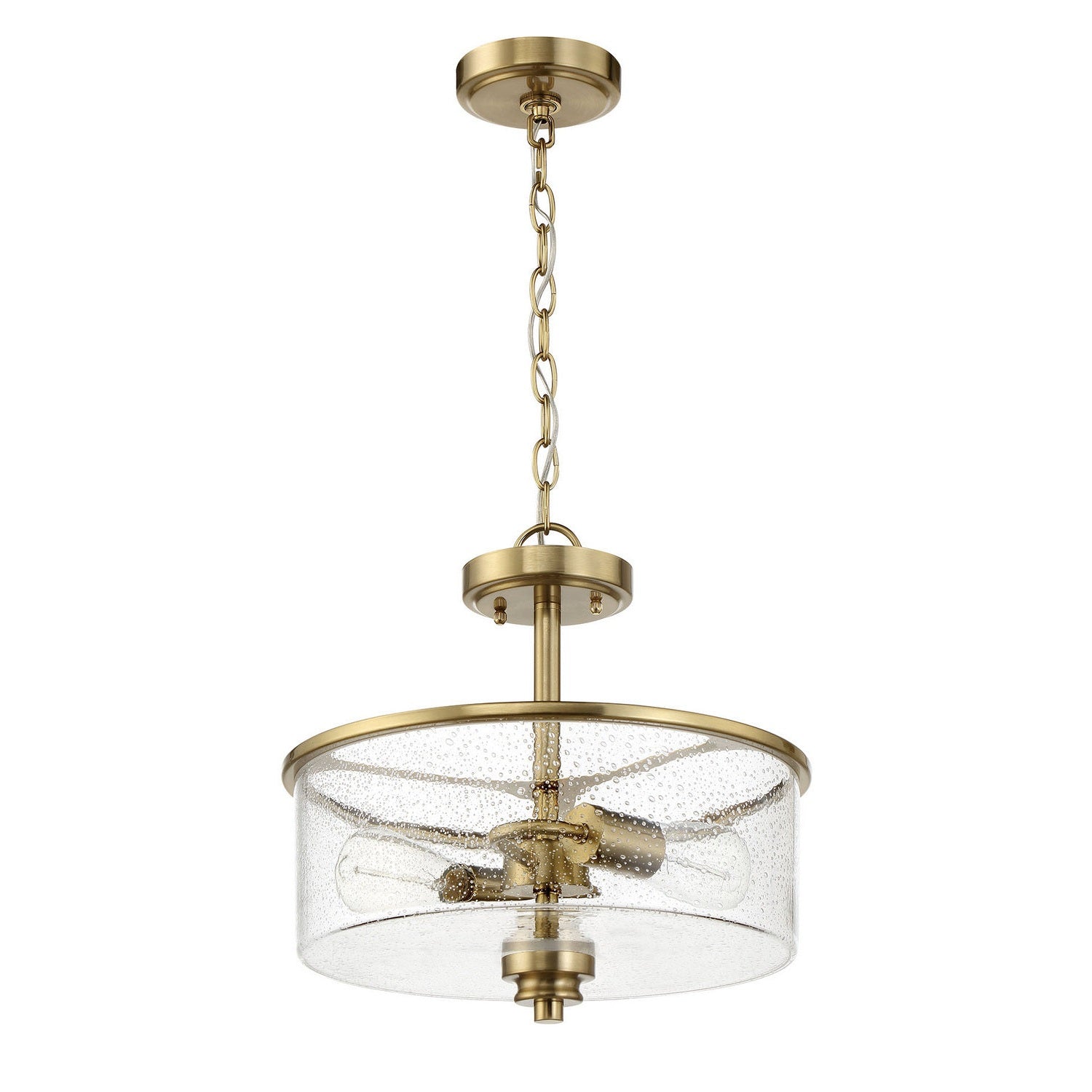 Craftmade - 50552-SB - Two Light Convertible Semi Flush - Bolden - Satin Brass