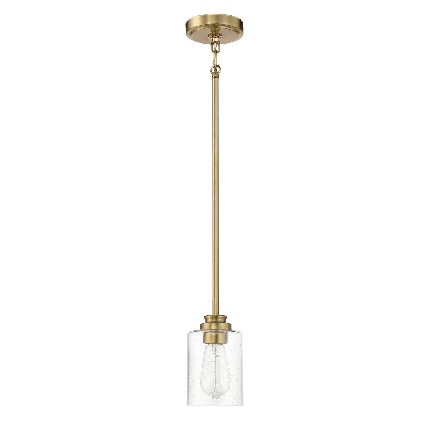 Craftmade - 50591-SB - One Light Mini Pendant - Bolden - Satin Brass