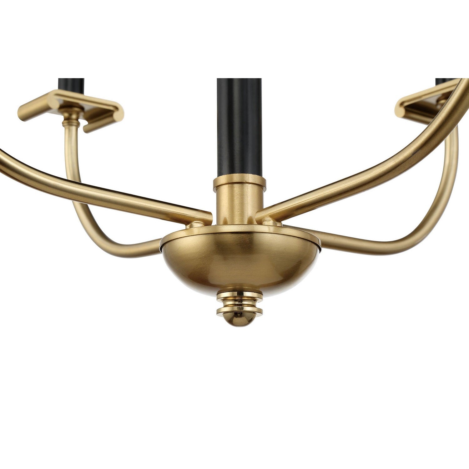Craftmade - 54824-FBSB - Four Light Chandelier - Stanza - Flat Black/Satin Brass