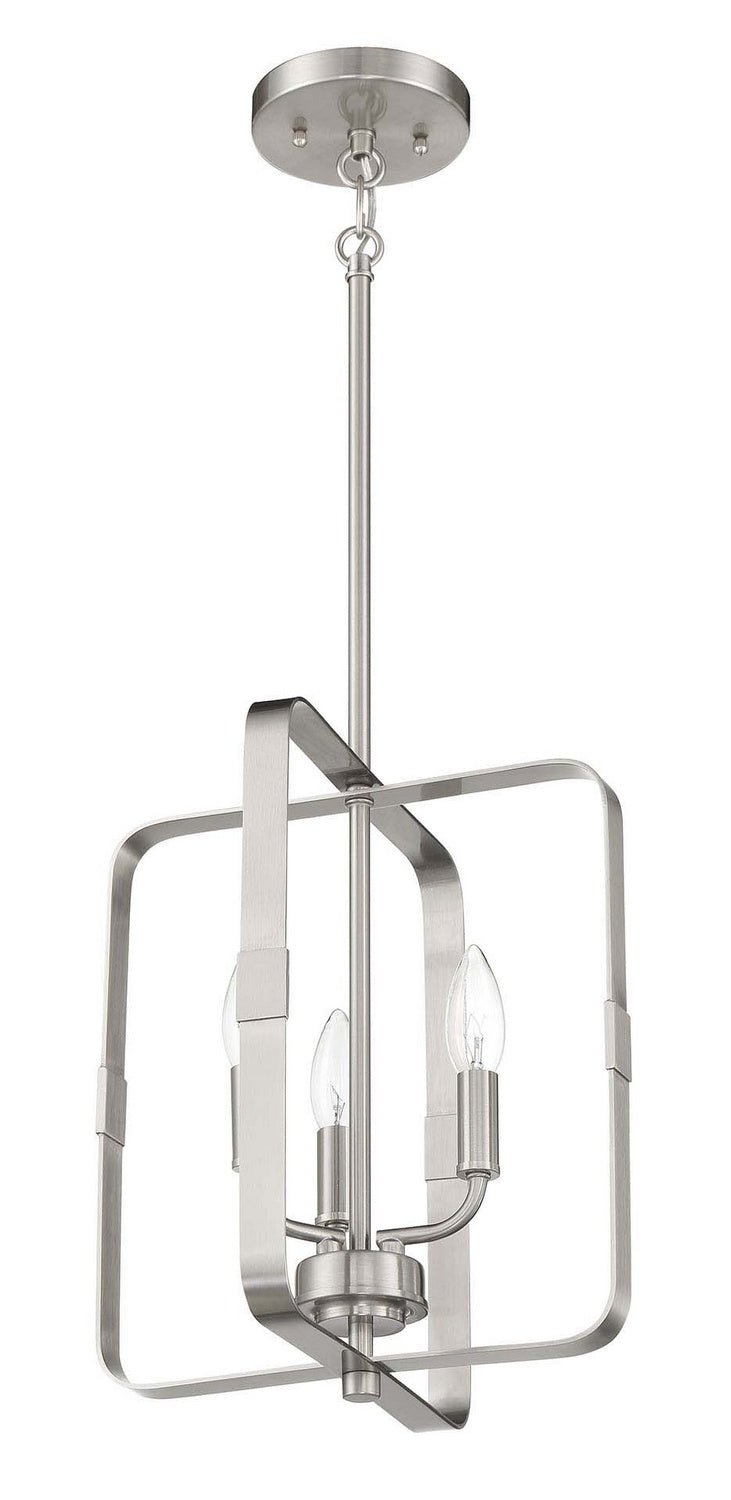 Craftmade - 56033-BNK - Three Light Foyer Pendant - Stowe - Brushed Polished Nickel