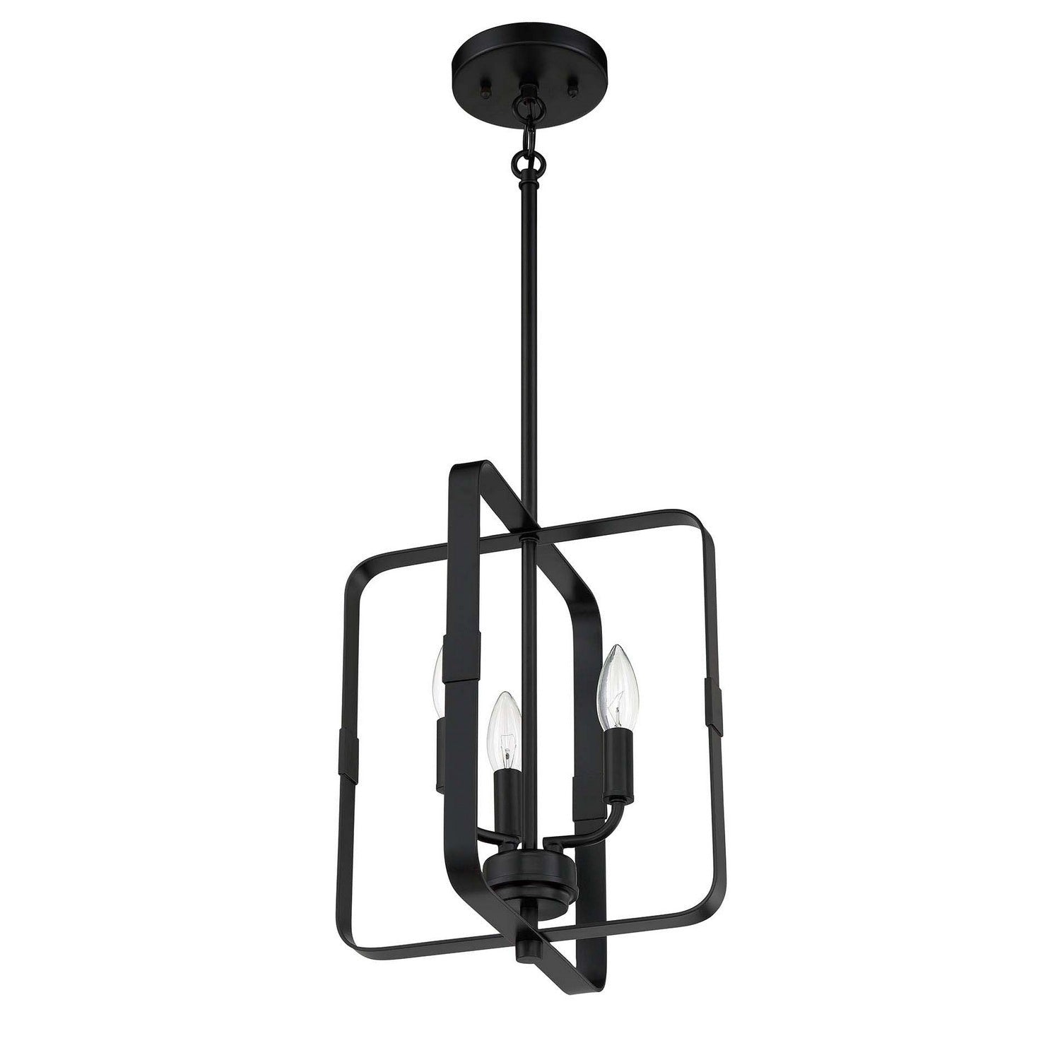 Craftmade - 56033-FB - Three Light Foyer Pendant - Stowe - Flat Black
