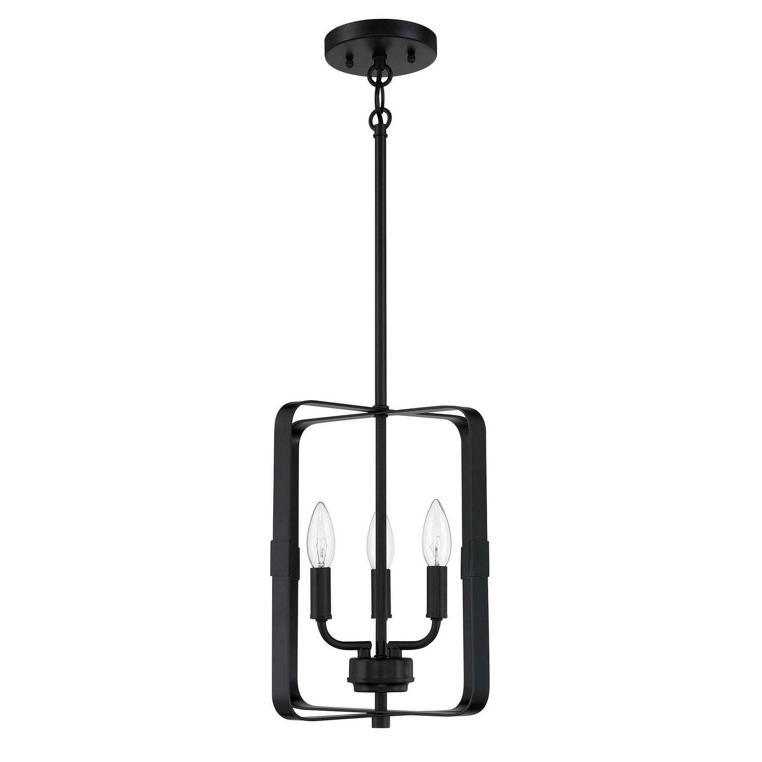 Craftmade - 56033-FB - Three Light Foyer Pendant - Stowe - Flat Black