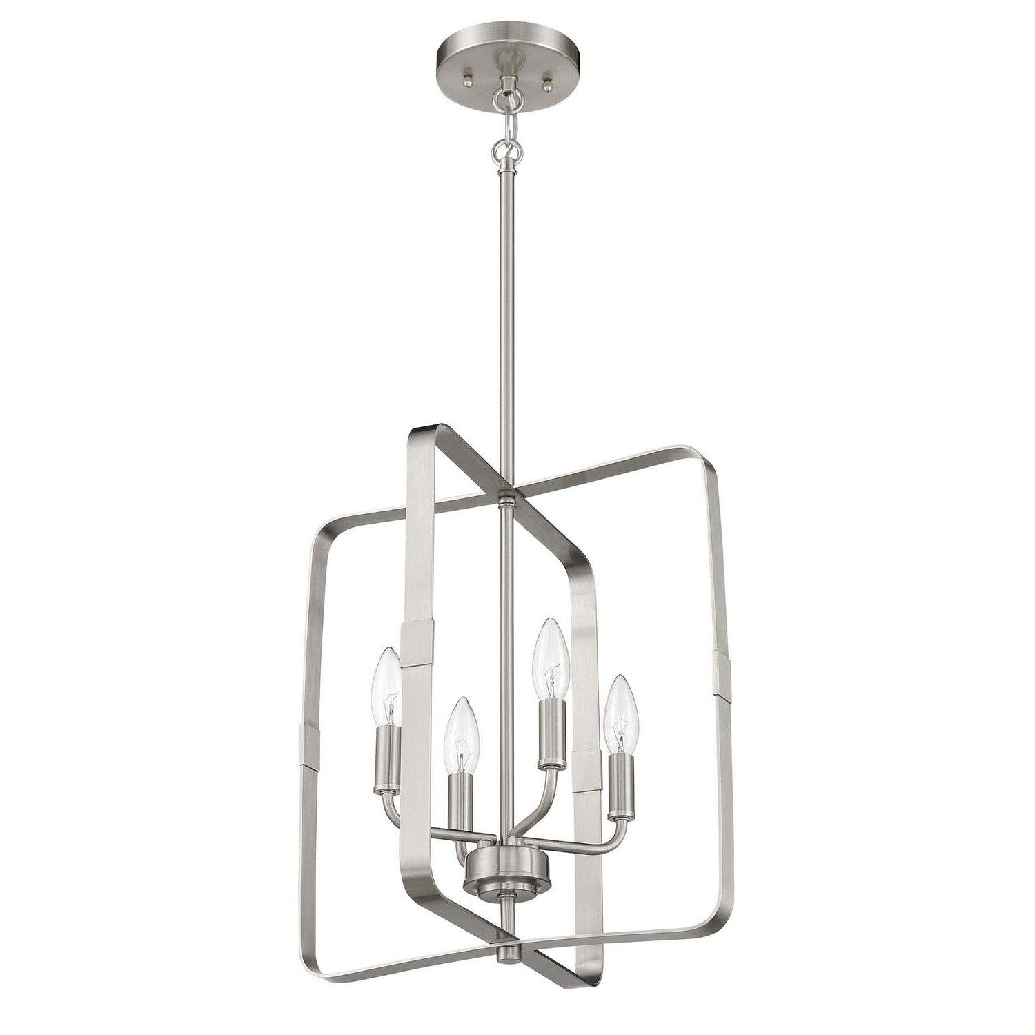 Craftmade - 56034-BNK - Four Light Foyer Pendant - Stowe - Brushed Polished Nickel