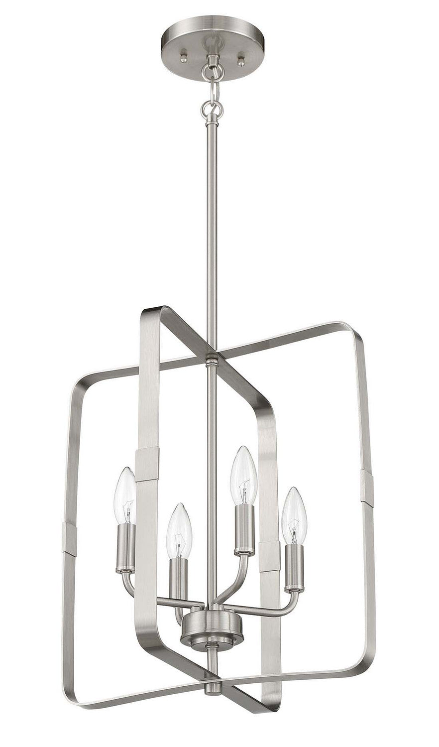 Craftmade - 56034-BNK - Four Light Foyer Pendant - Stowe - Brushed Polished Nickel
