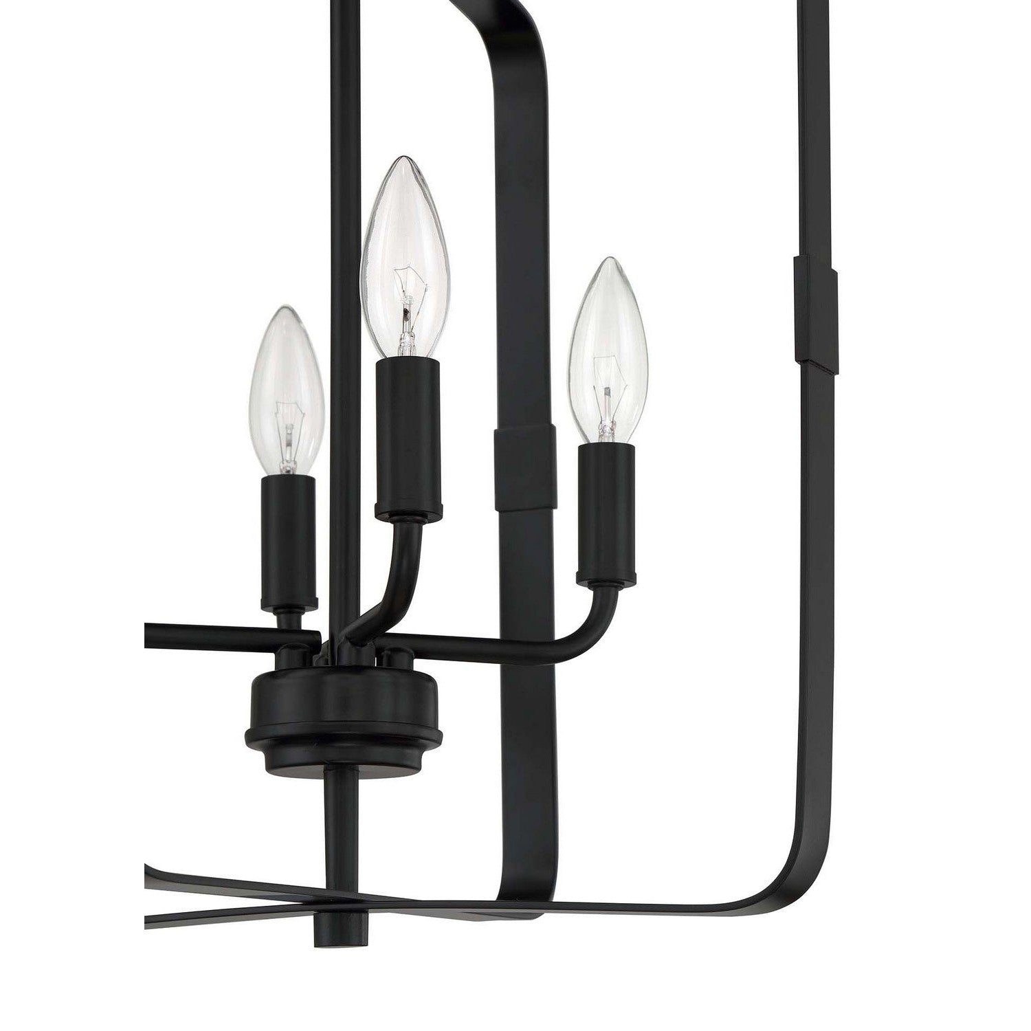 Craftmade - 56034-FB - Four Light Foyer Pendant - Stowe - Flat Black