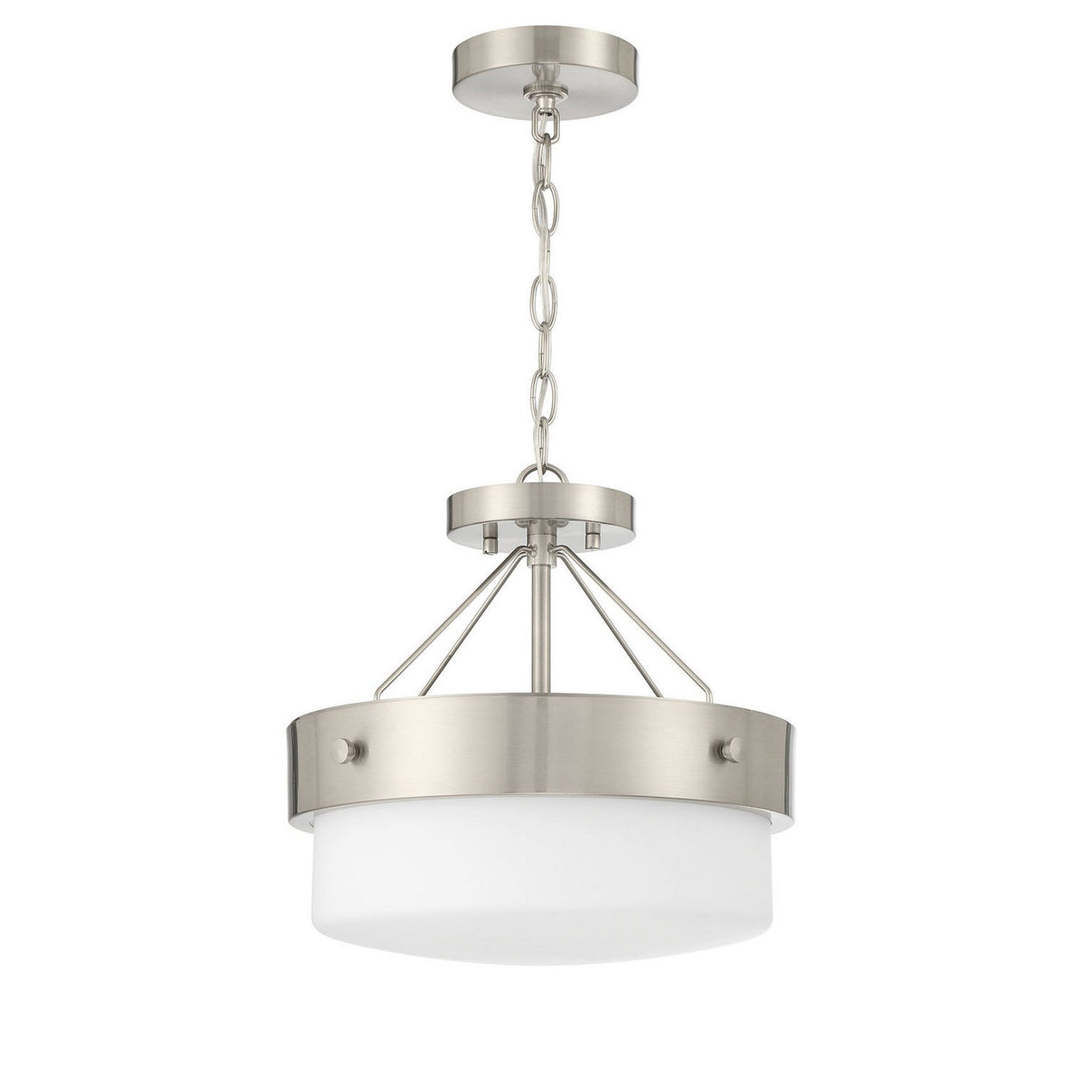 Craftmade - XS3213-BNK - Two Light Flushmount - Oak Street - Brushed Polished Nickel